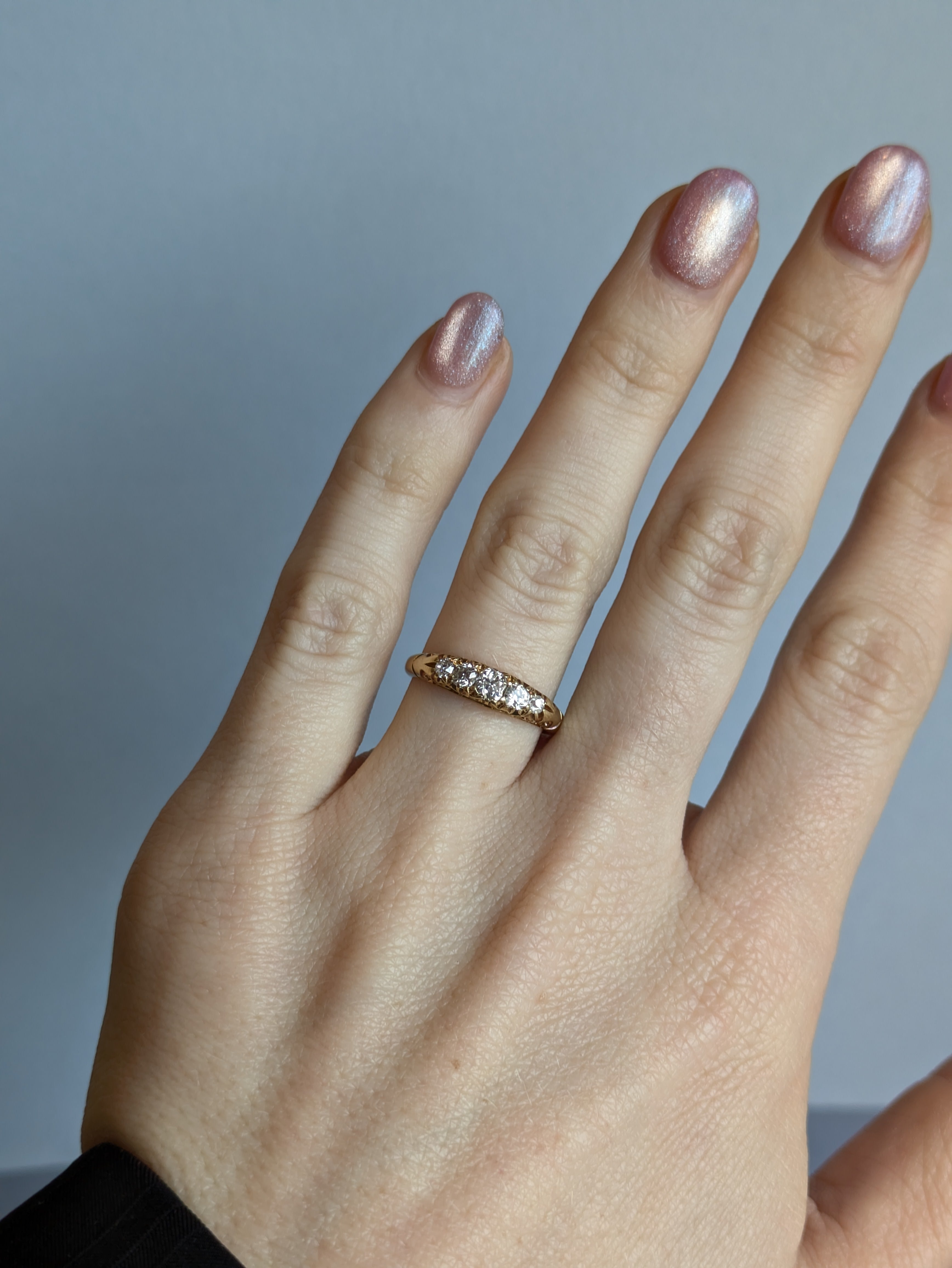 18ct Diamond Bridge Ring