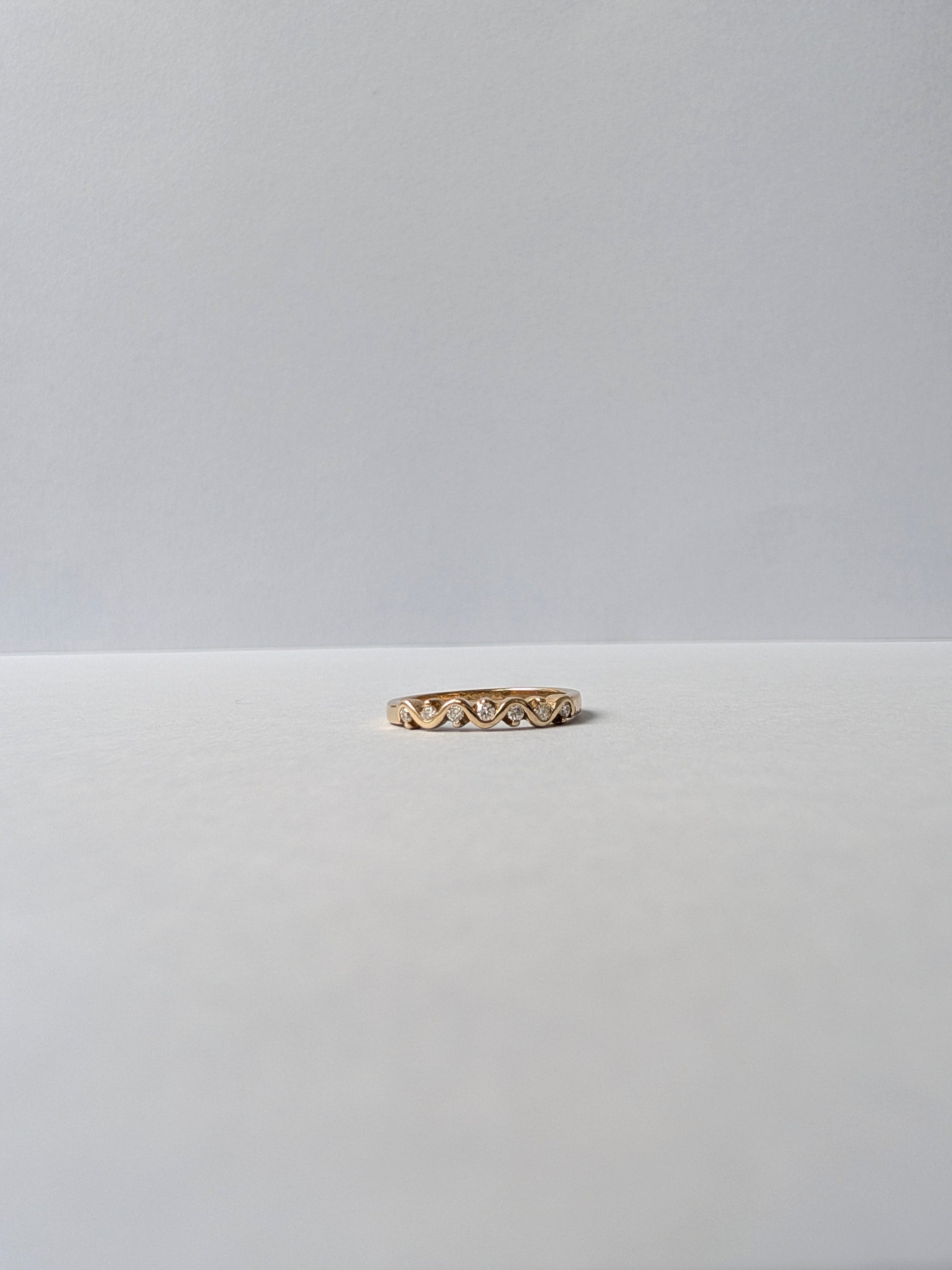 Diamond Wave Ring