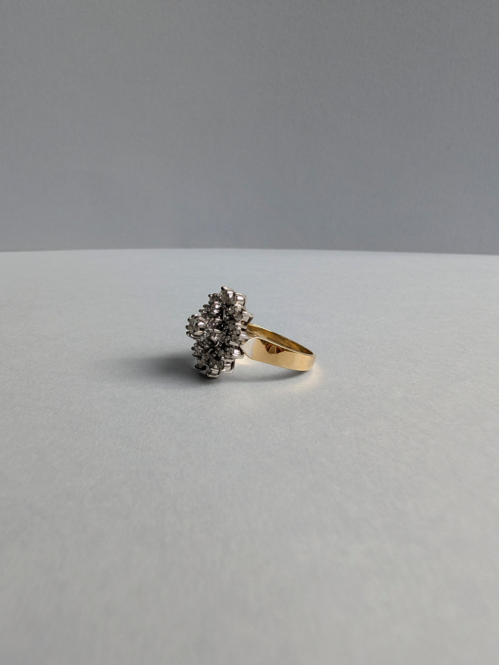 18ct Mid-century Diamond Cocktail Ring