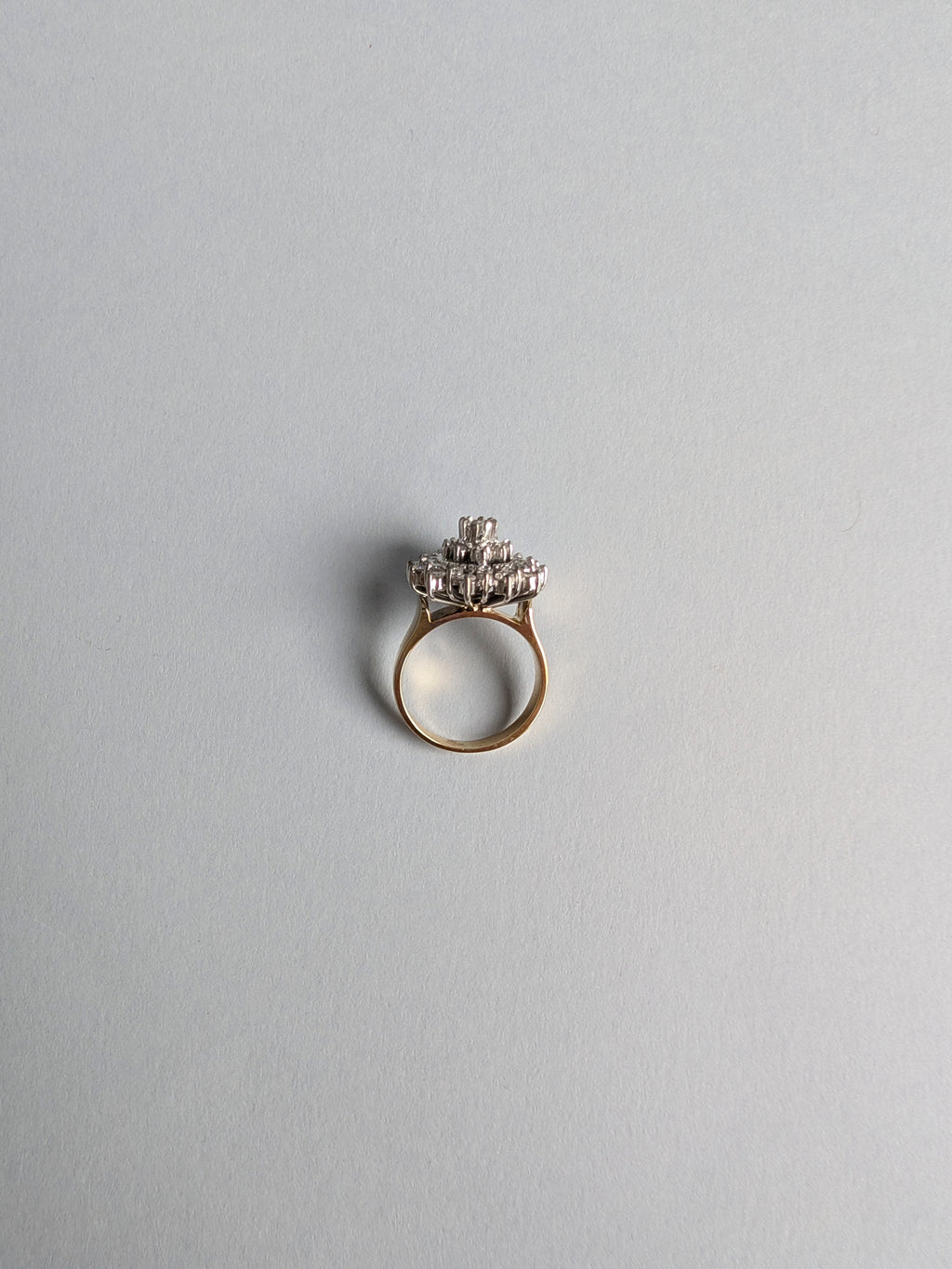 18ct Mid-century Diamond Cocktail Ring