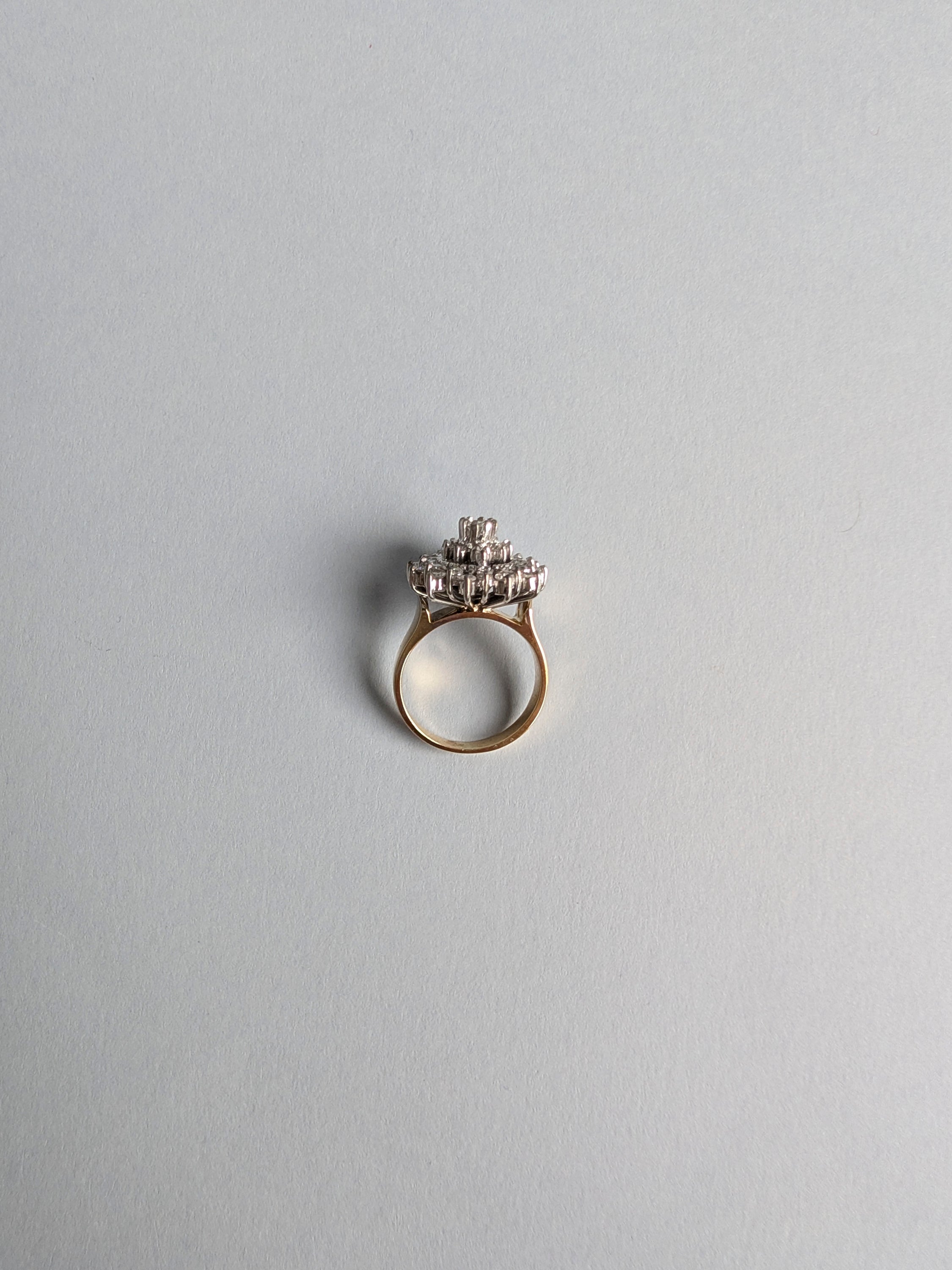 18ct Mid-century Diamond Cocktail Ring