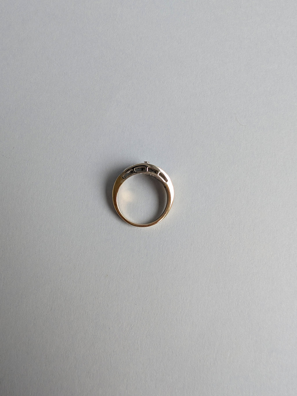 Wide Diamond Floral Band