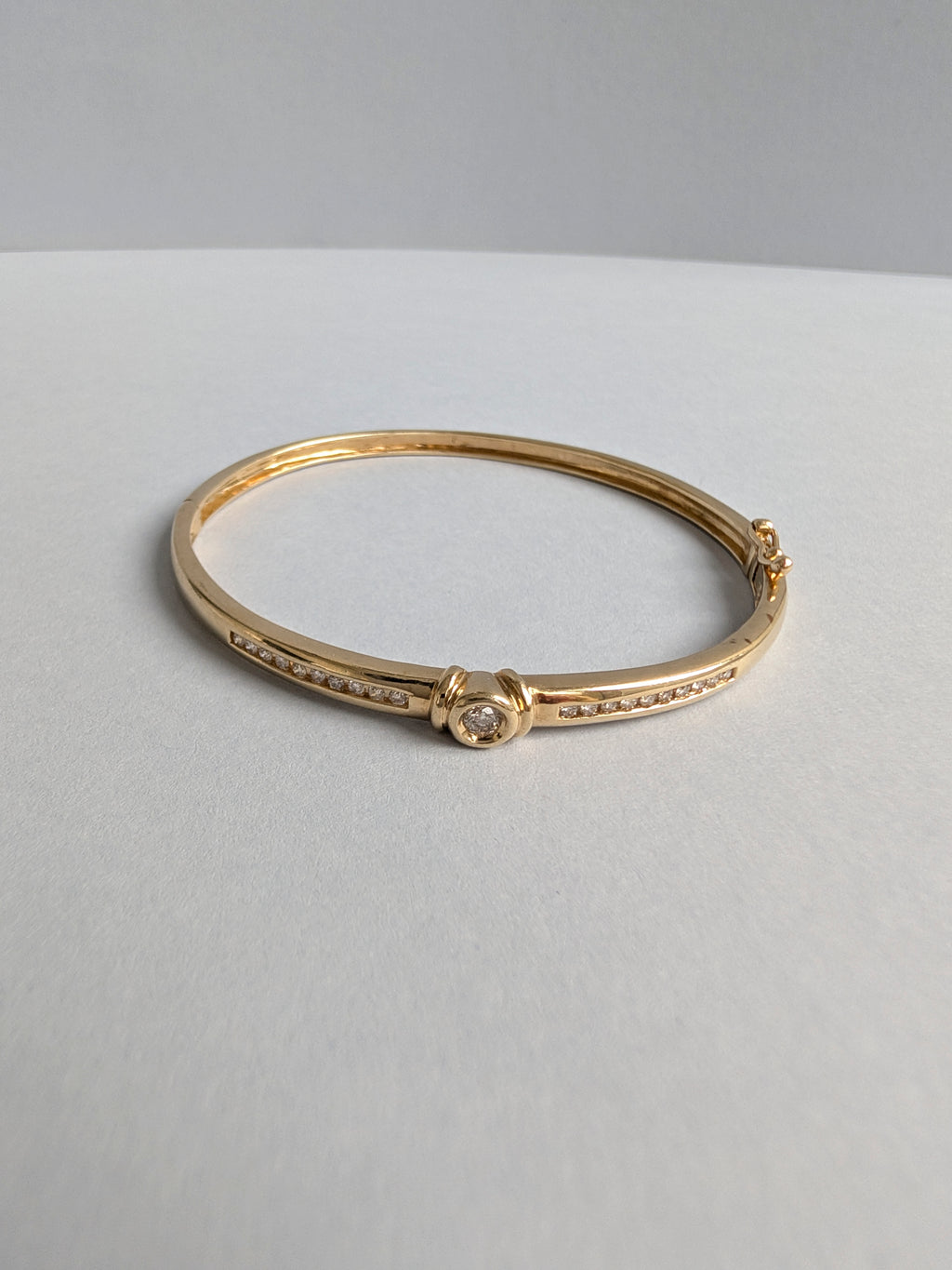 Diamond Hinged Bangle