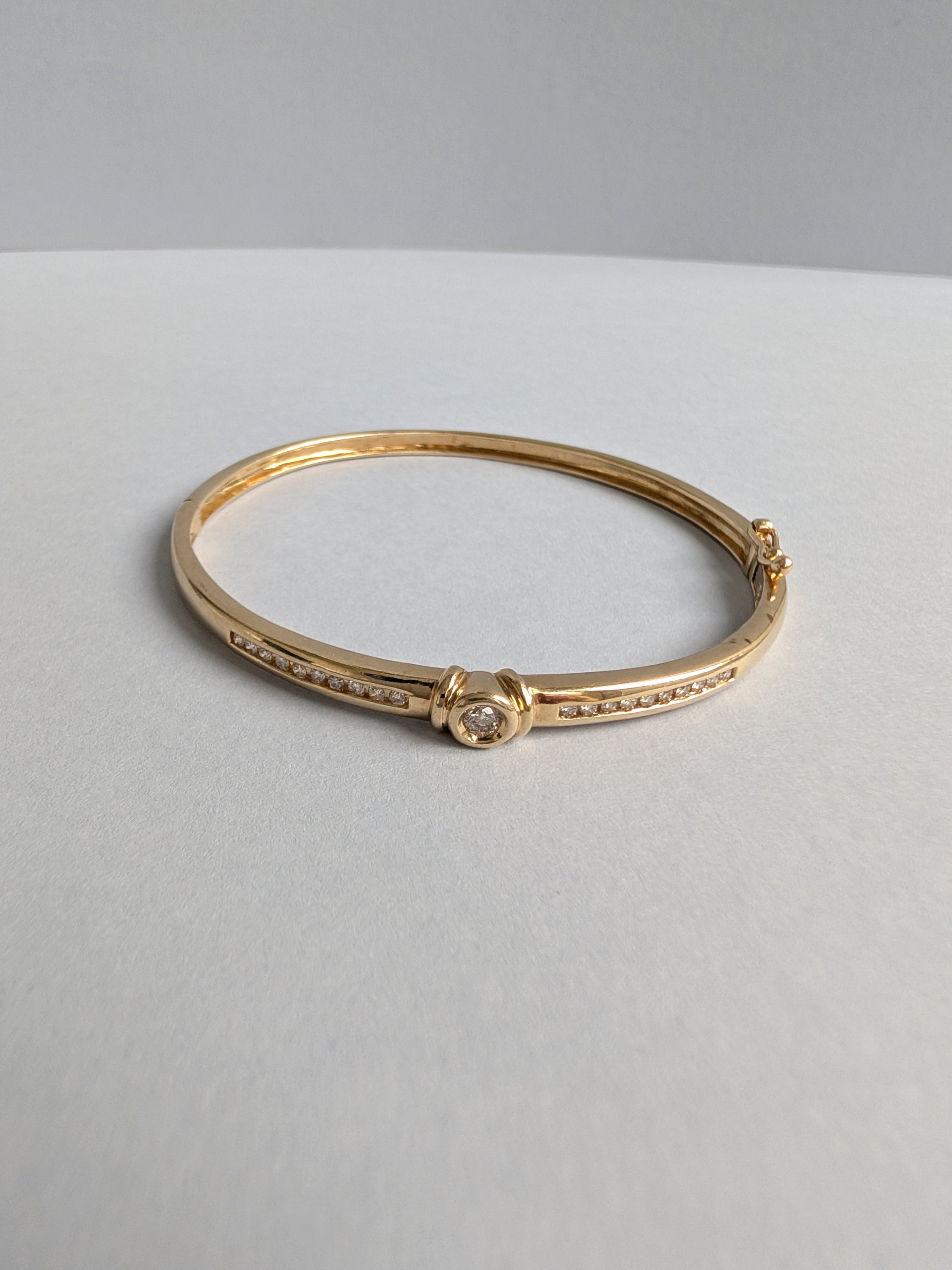 Diamond Hinged Bangle