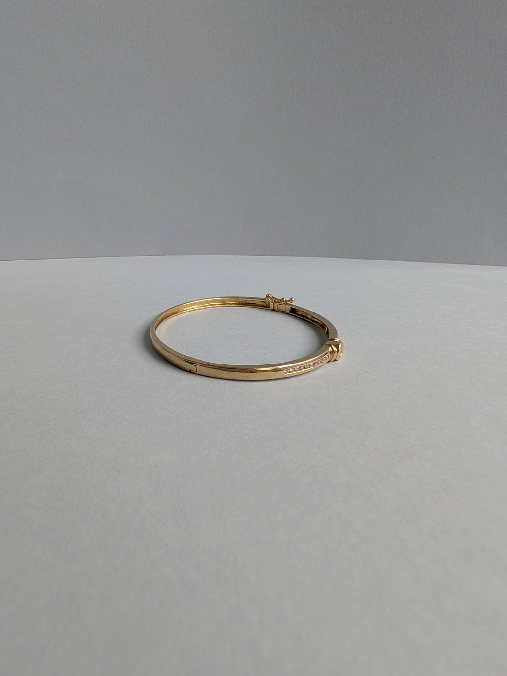 Diamond Hinged Bangle