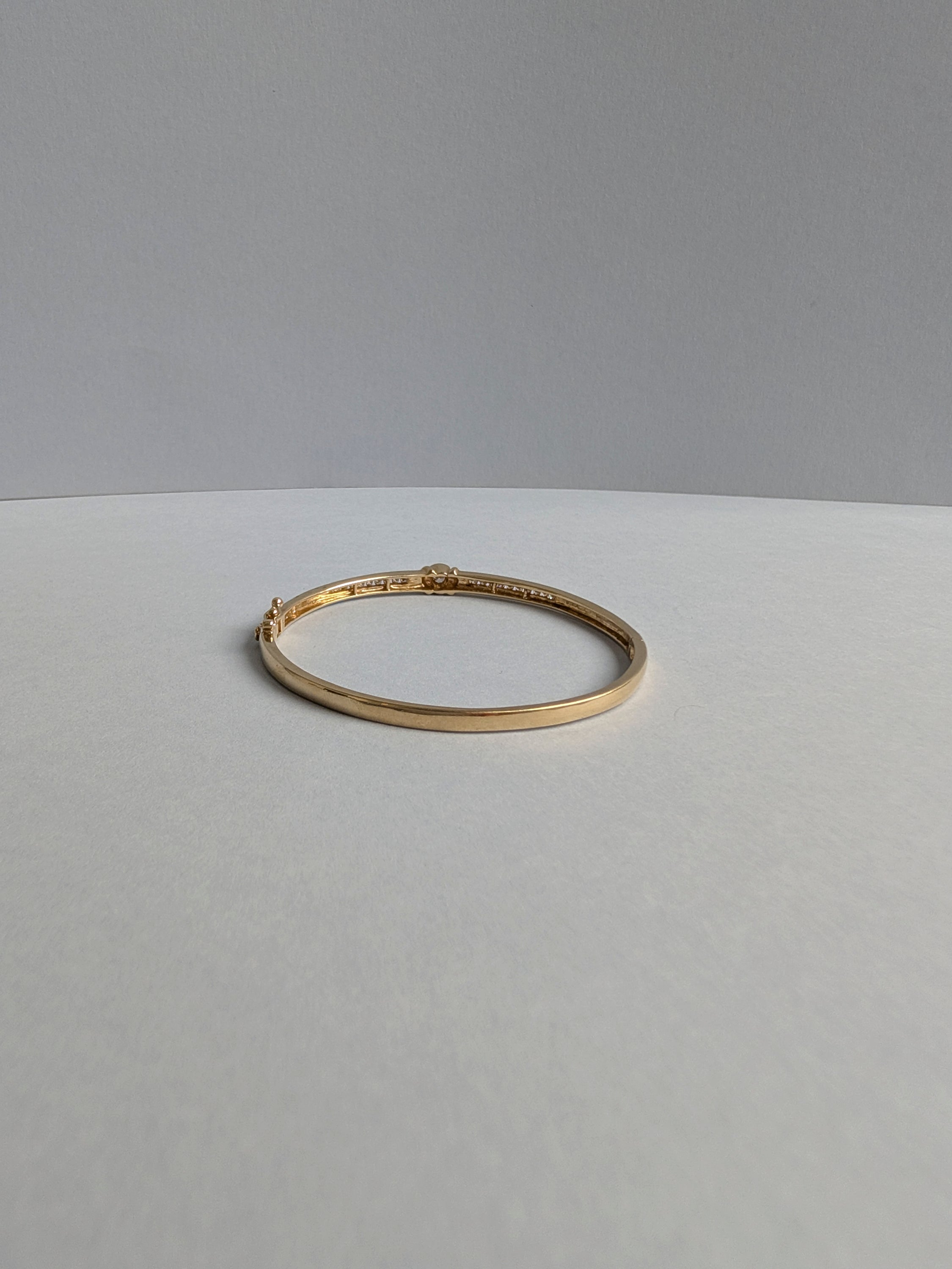 Diamond Hinged Bangle