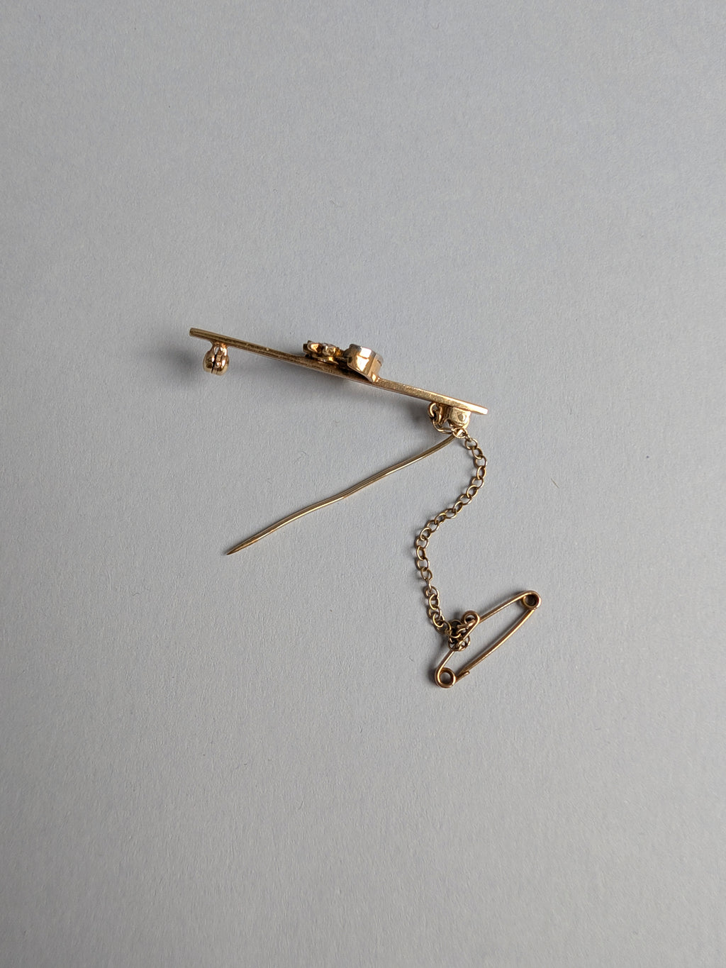 Moon and Stars Diamond Brooch