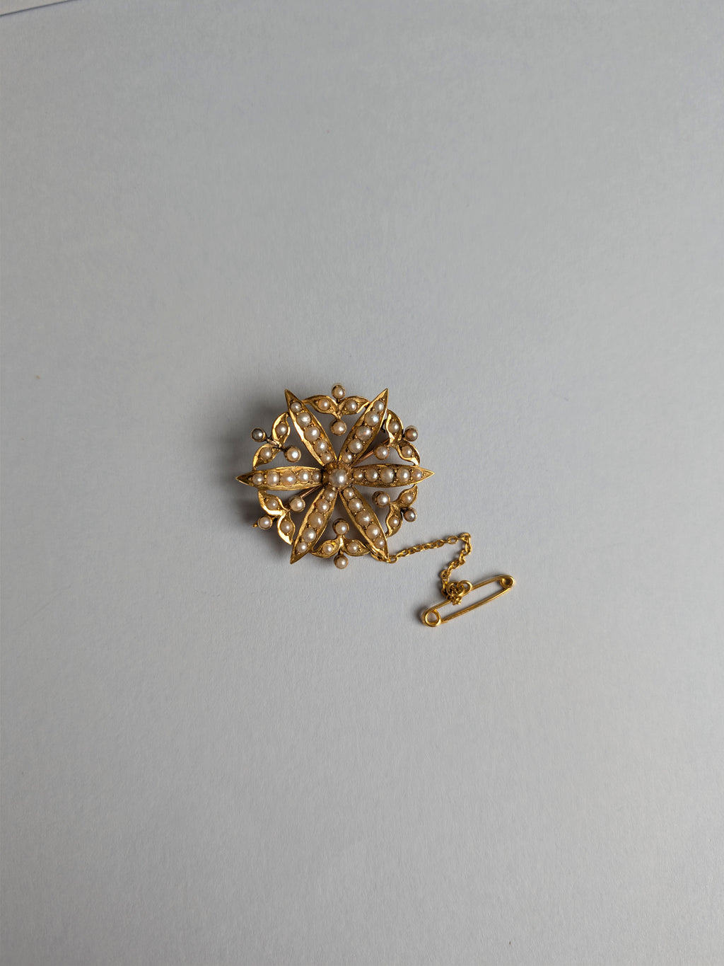 Victorian Seed Pearl Starburst