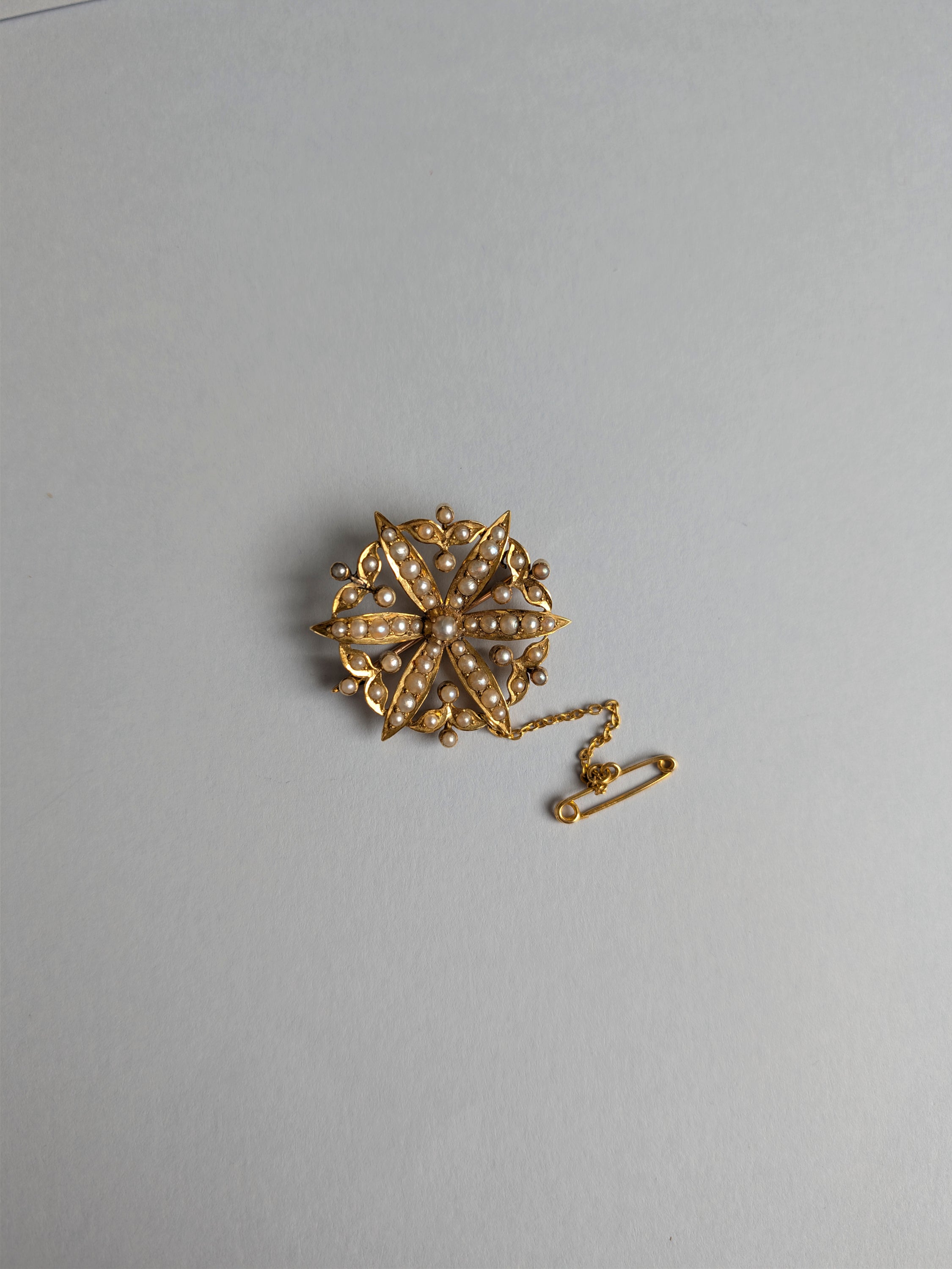 Victorian Seed Pearl Starburst