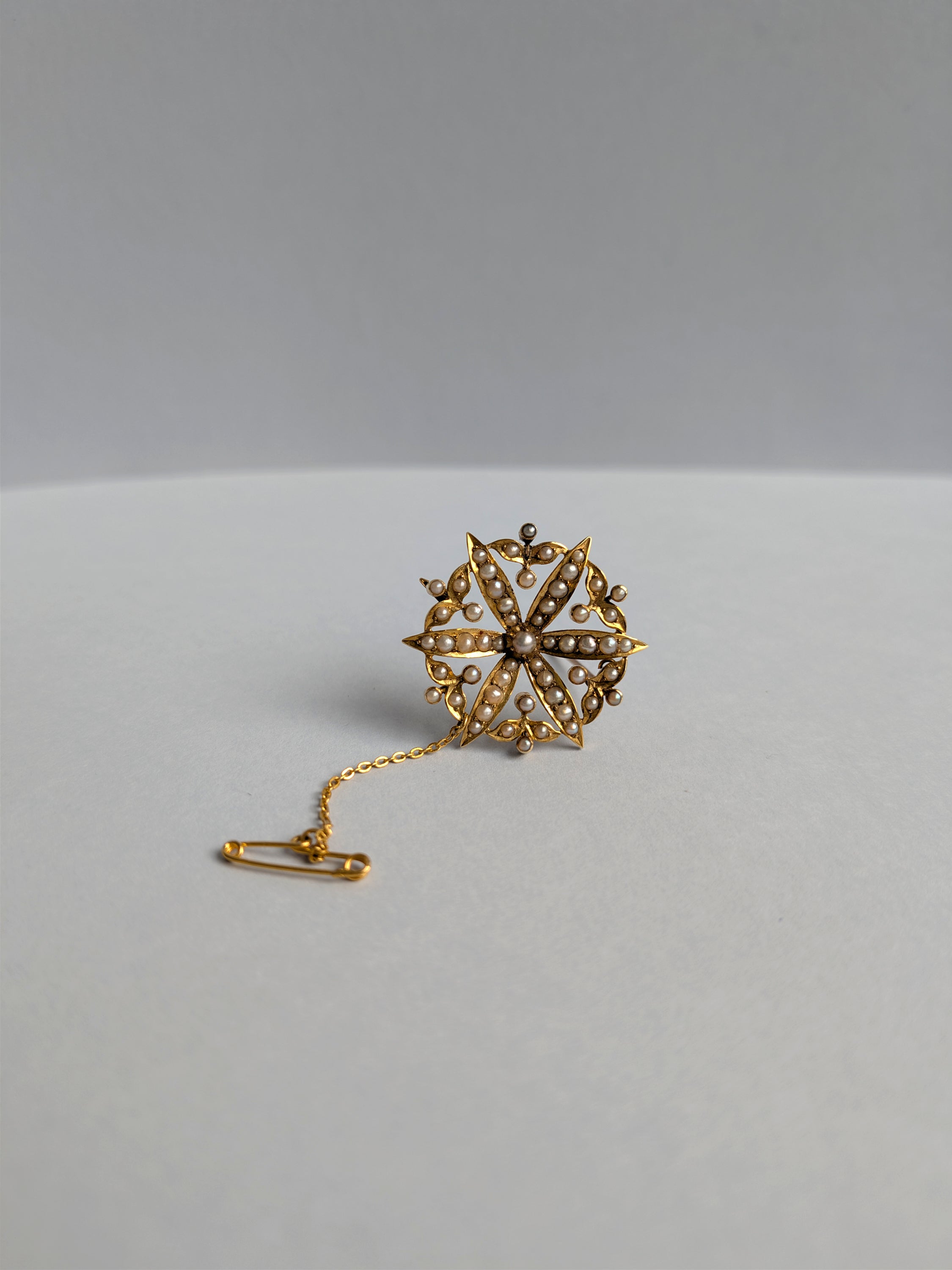 Victorian Seed Pearl Starburst