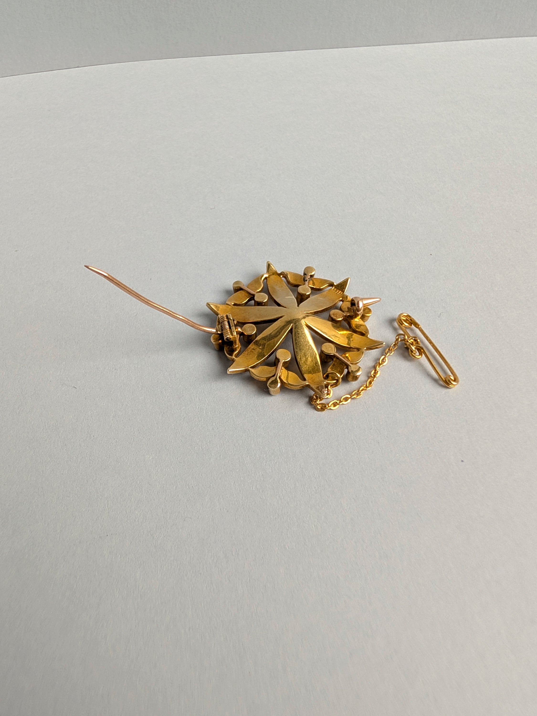 Victorian Seed Pearl Starburst