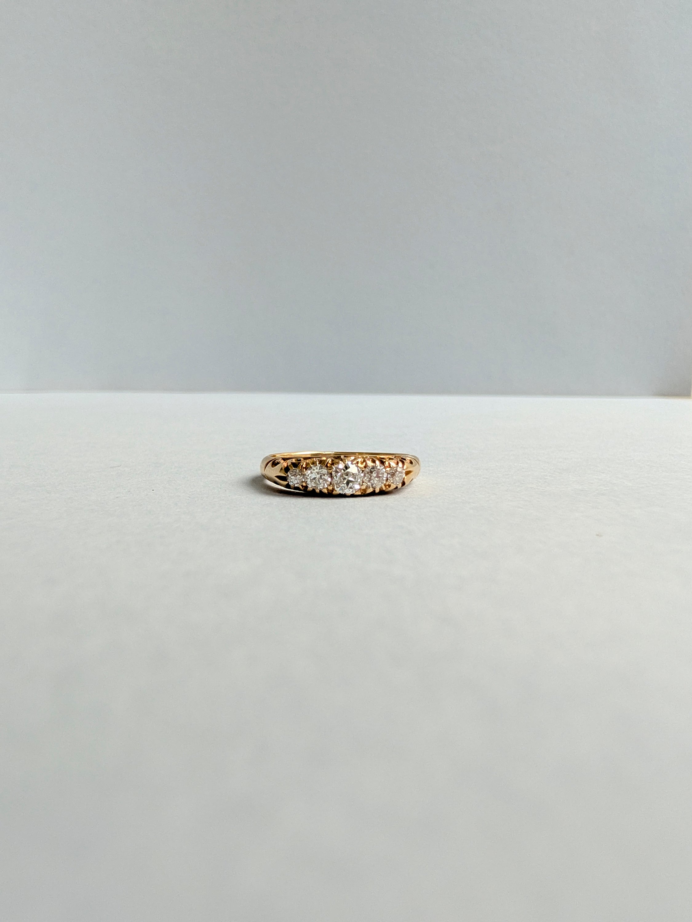 18ct Diamond Bridge Ring