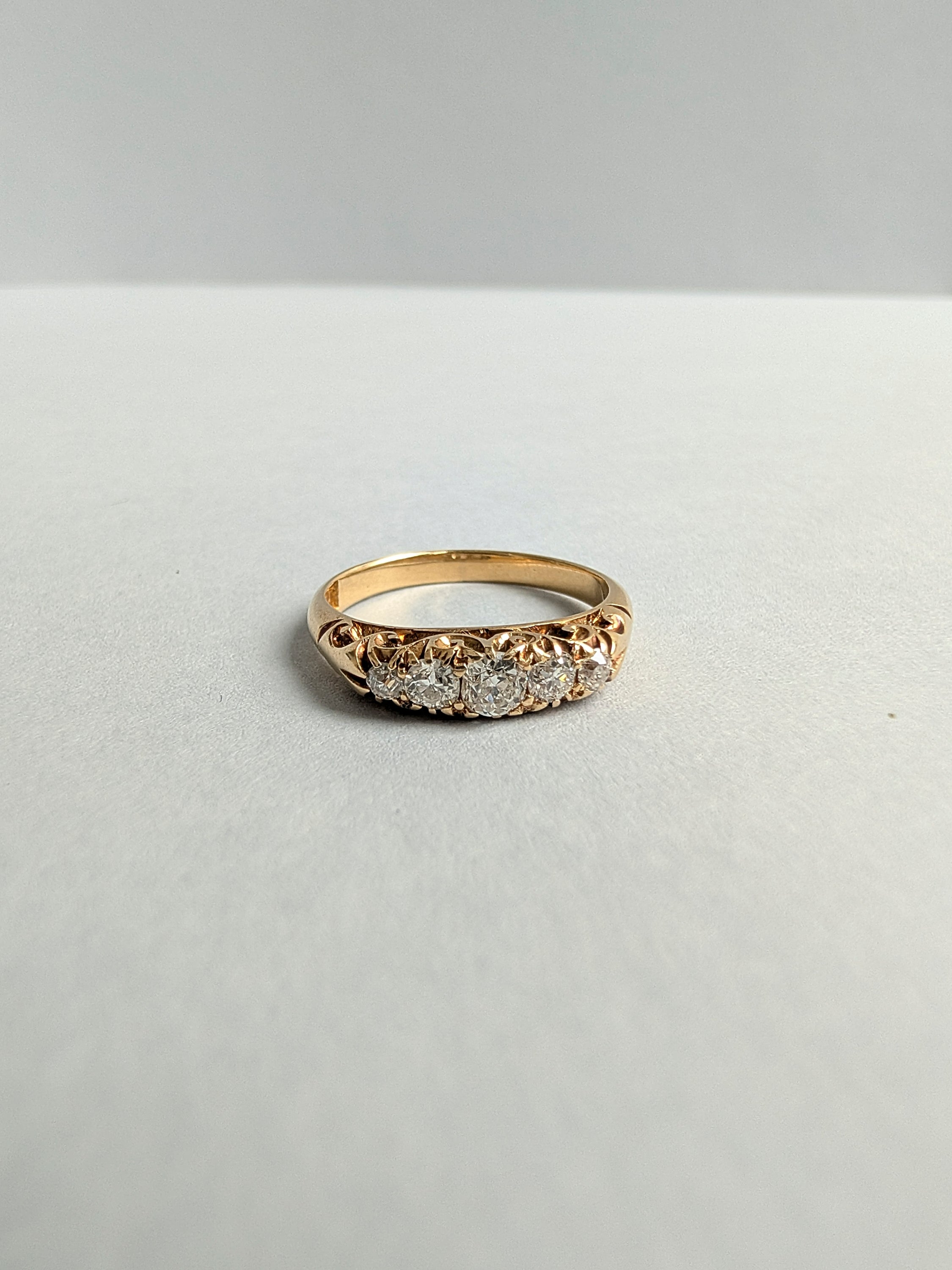 18ct Diamond Bridge Ring