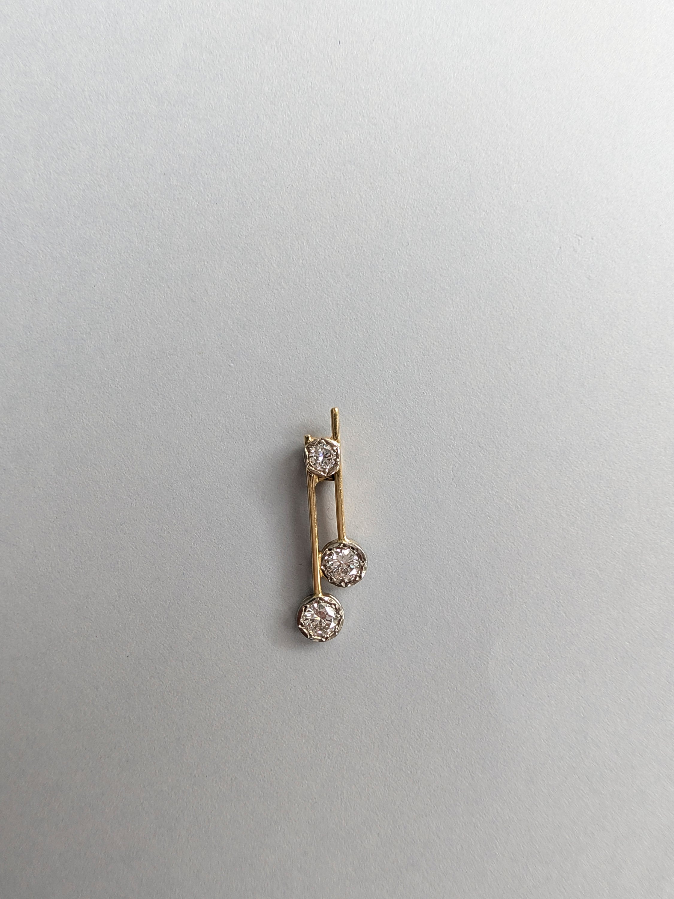 18ct Diamond Pendulum Pendant