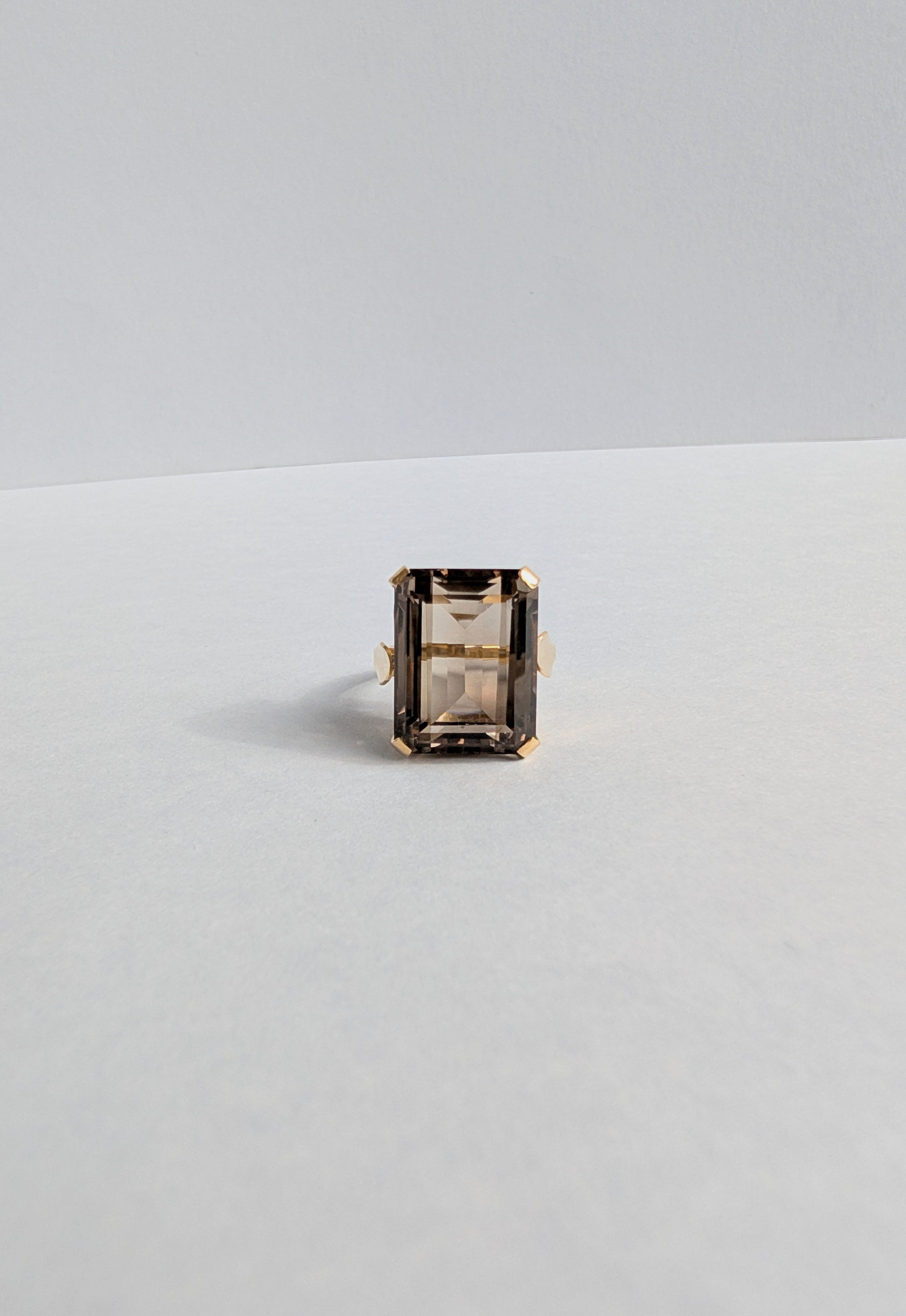 18ct Smokey Quartz Ring