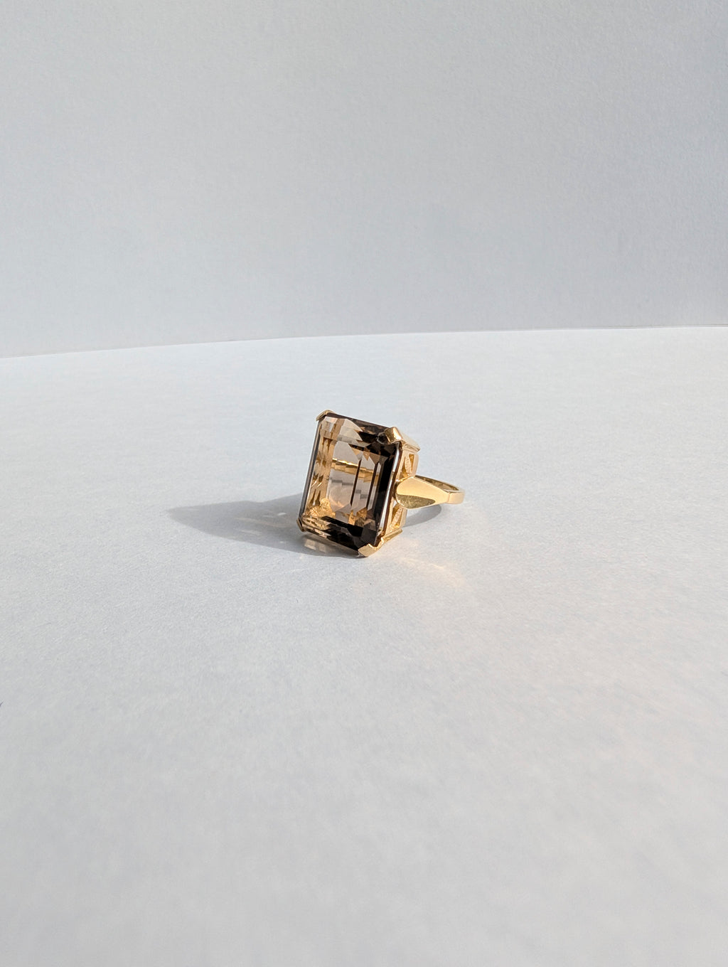 18ct Smokey Quartz Ring