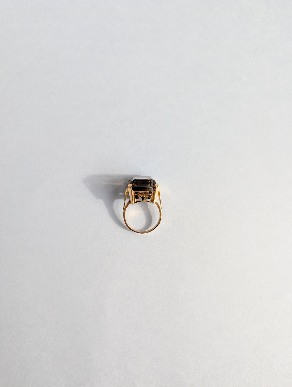 18ct Smokey Quartz Ring