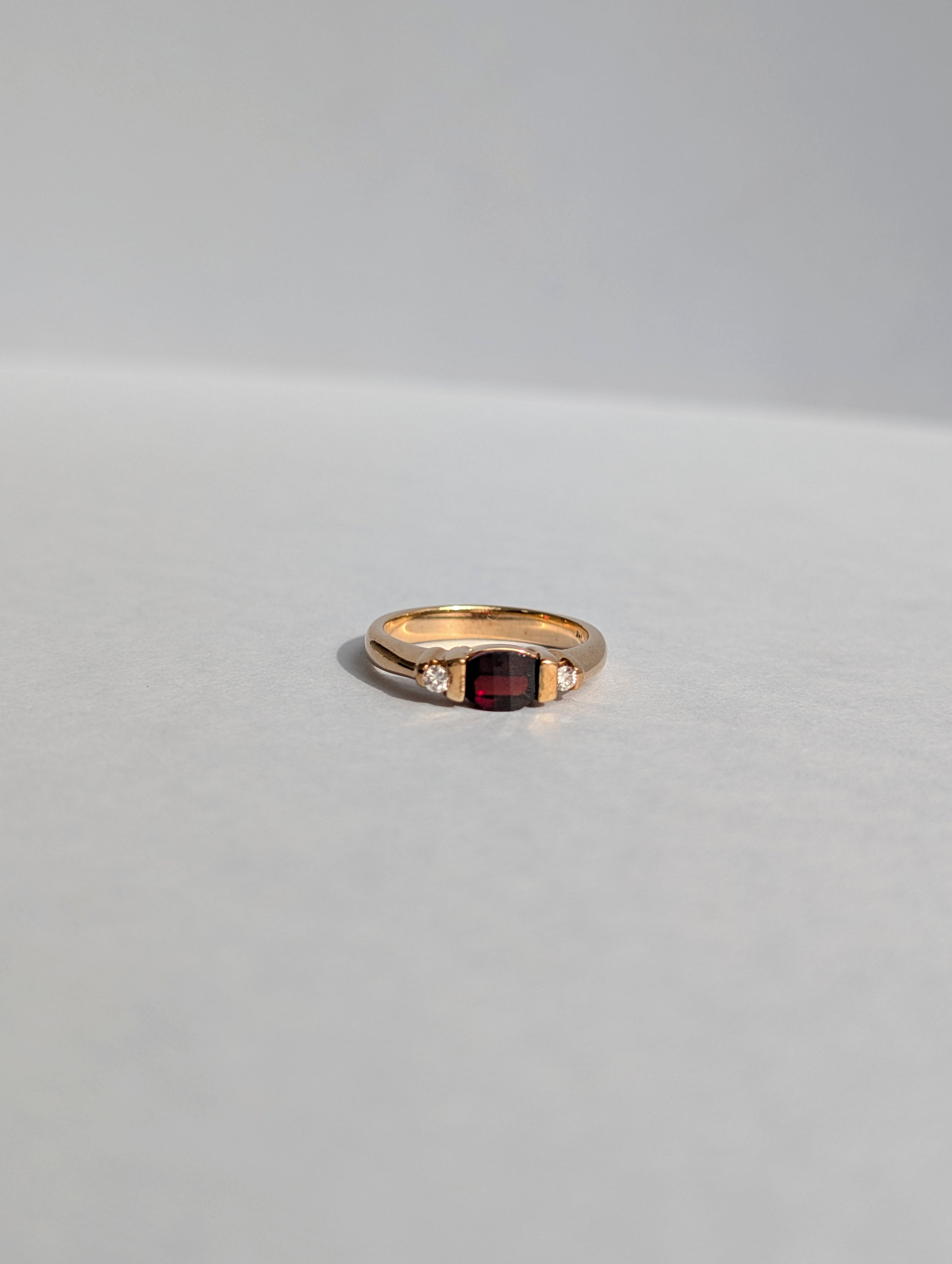 Garnet and Diamond Ring