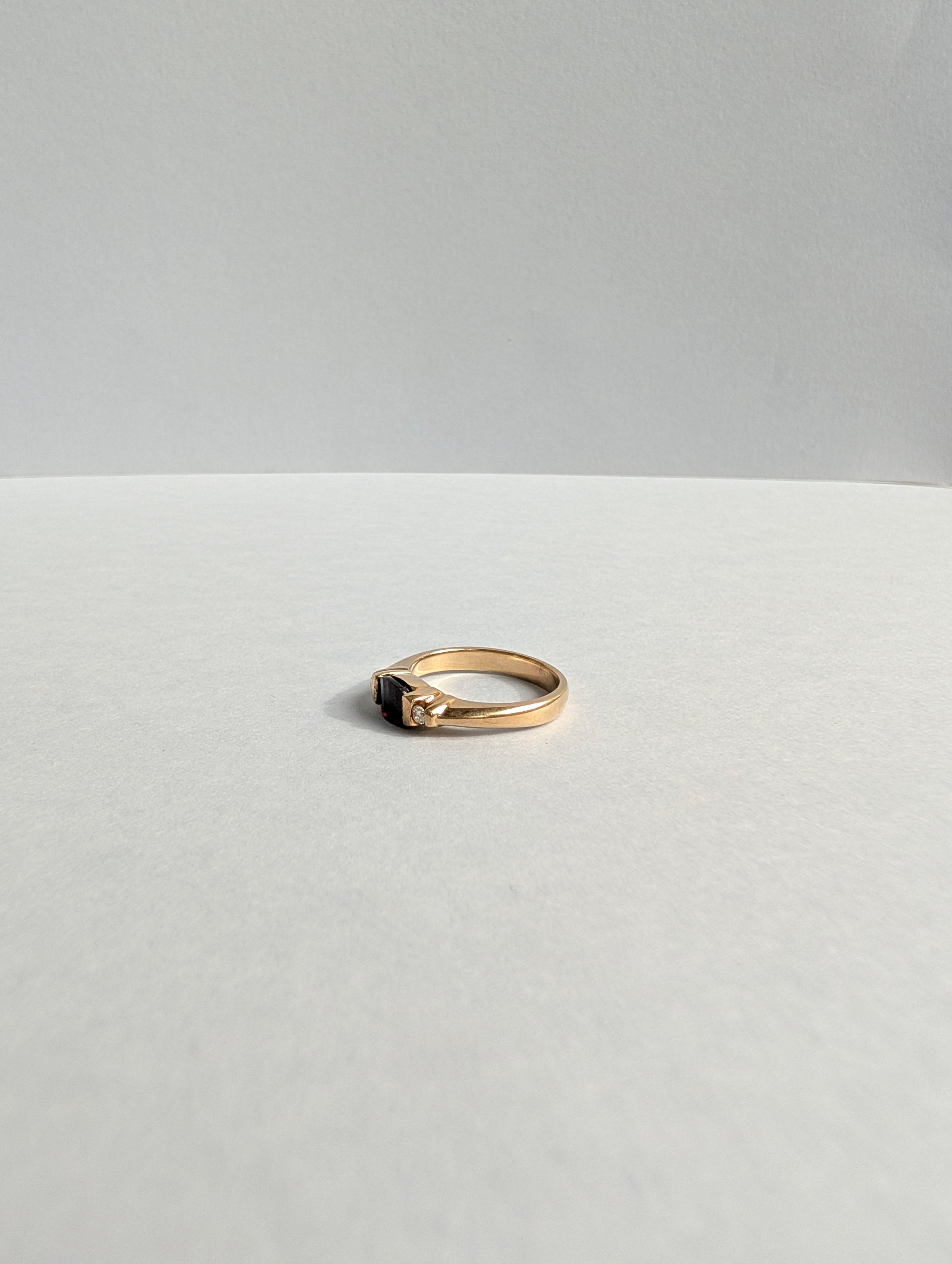 Garnet and Diamond Ring