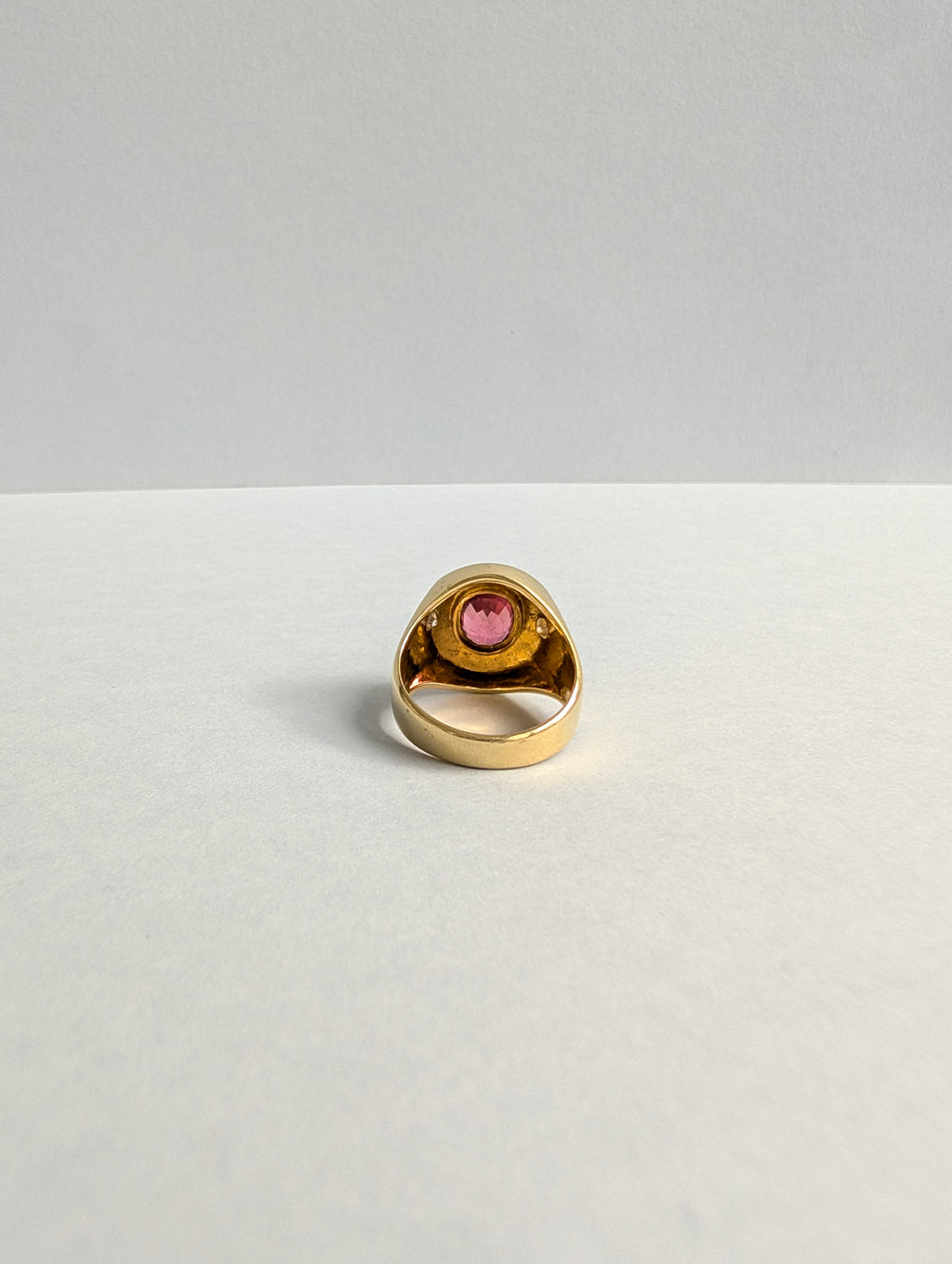18ct Heavy Pink Tourmaline Ring