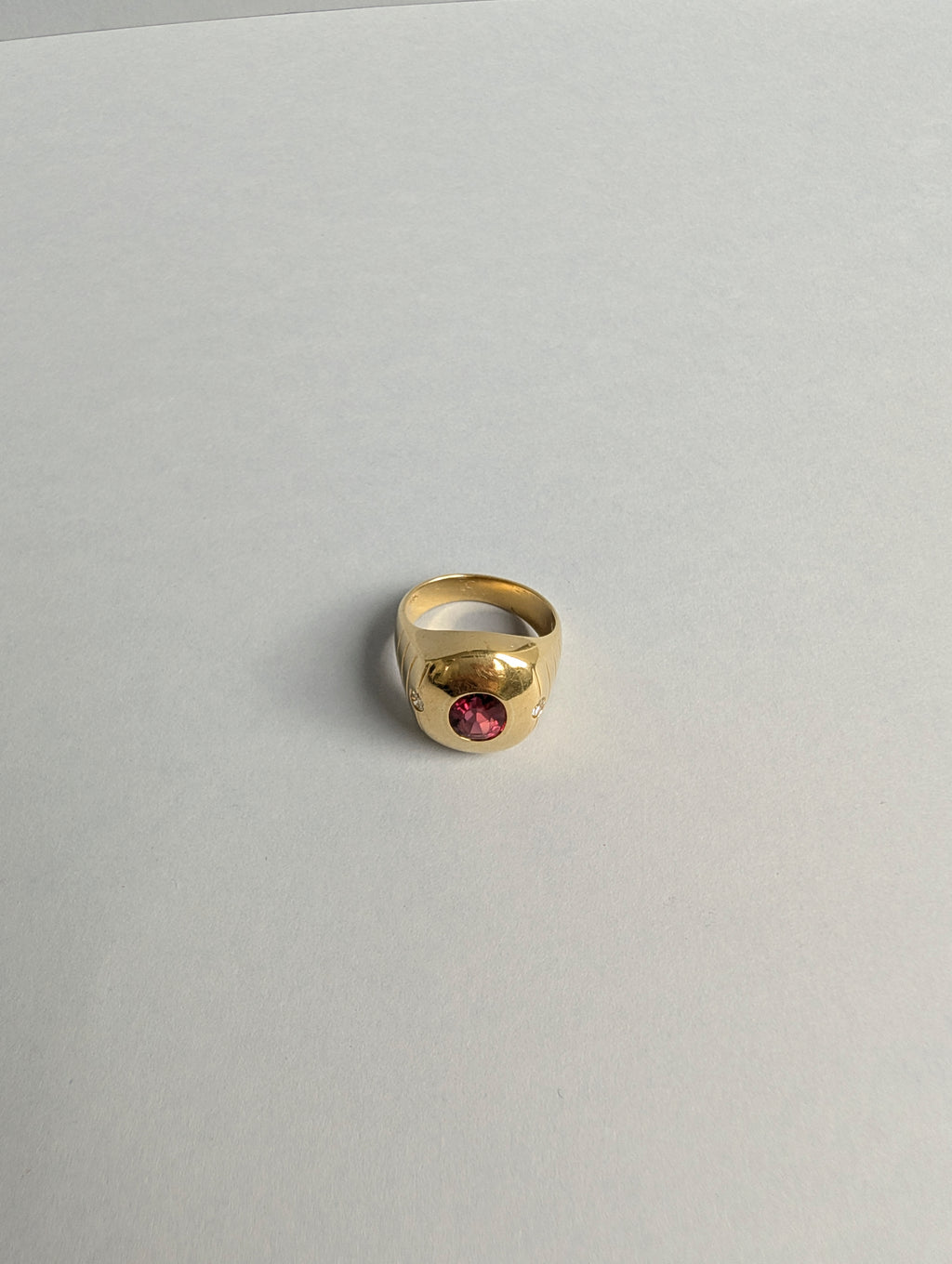 18ct Heavy Pink Tourmaline Ring