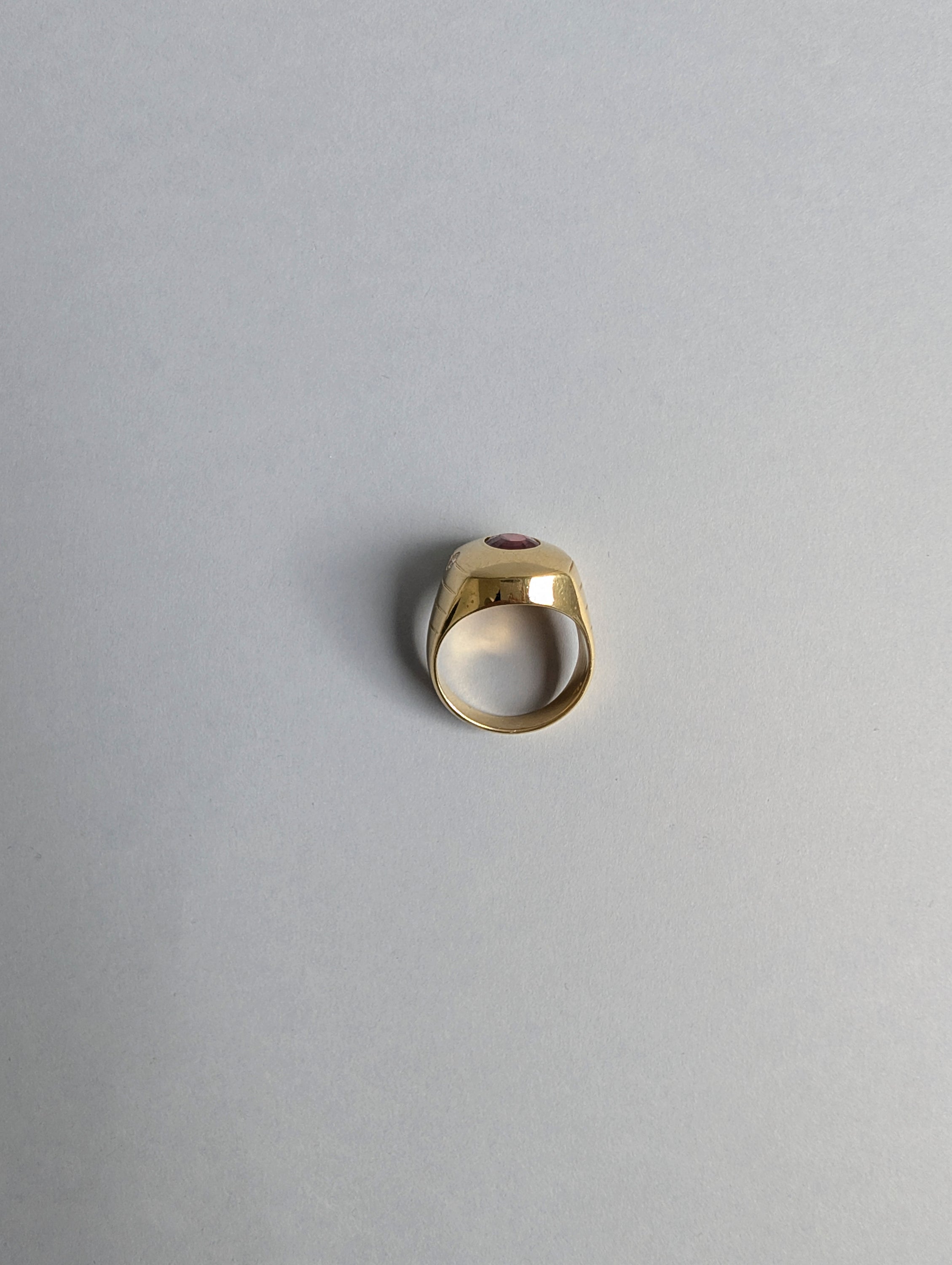 18ct Heavy Pink Tourmaline Ring