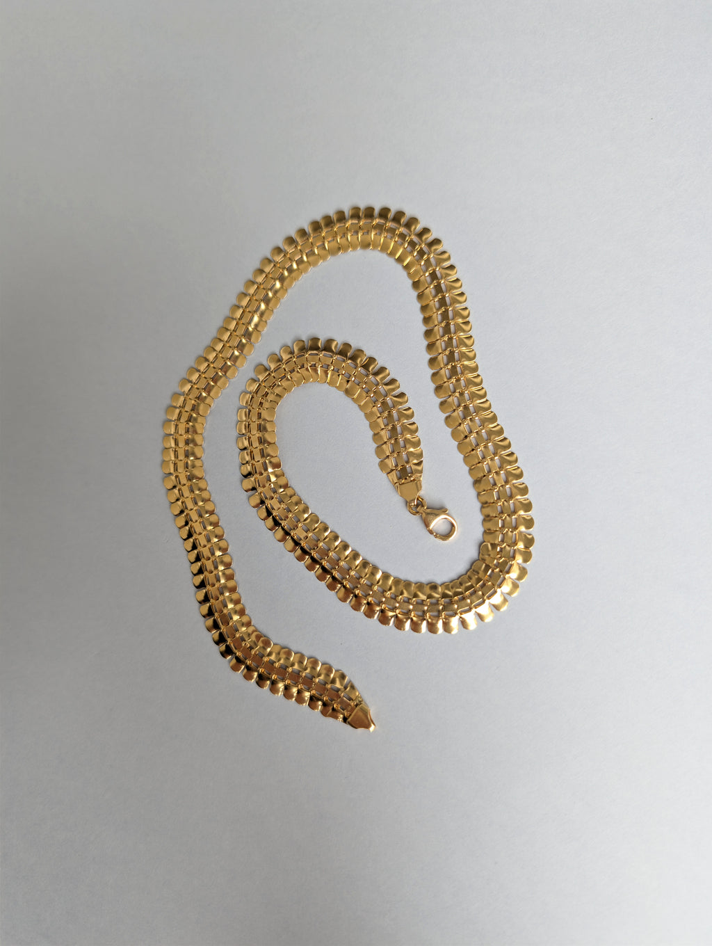 18ct Grecian Snake Necklace