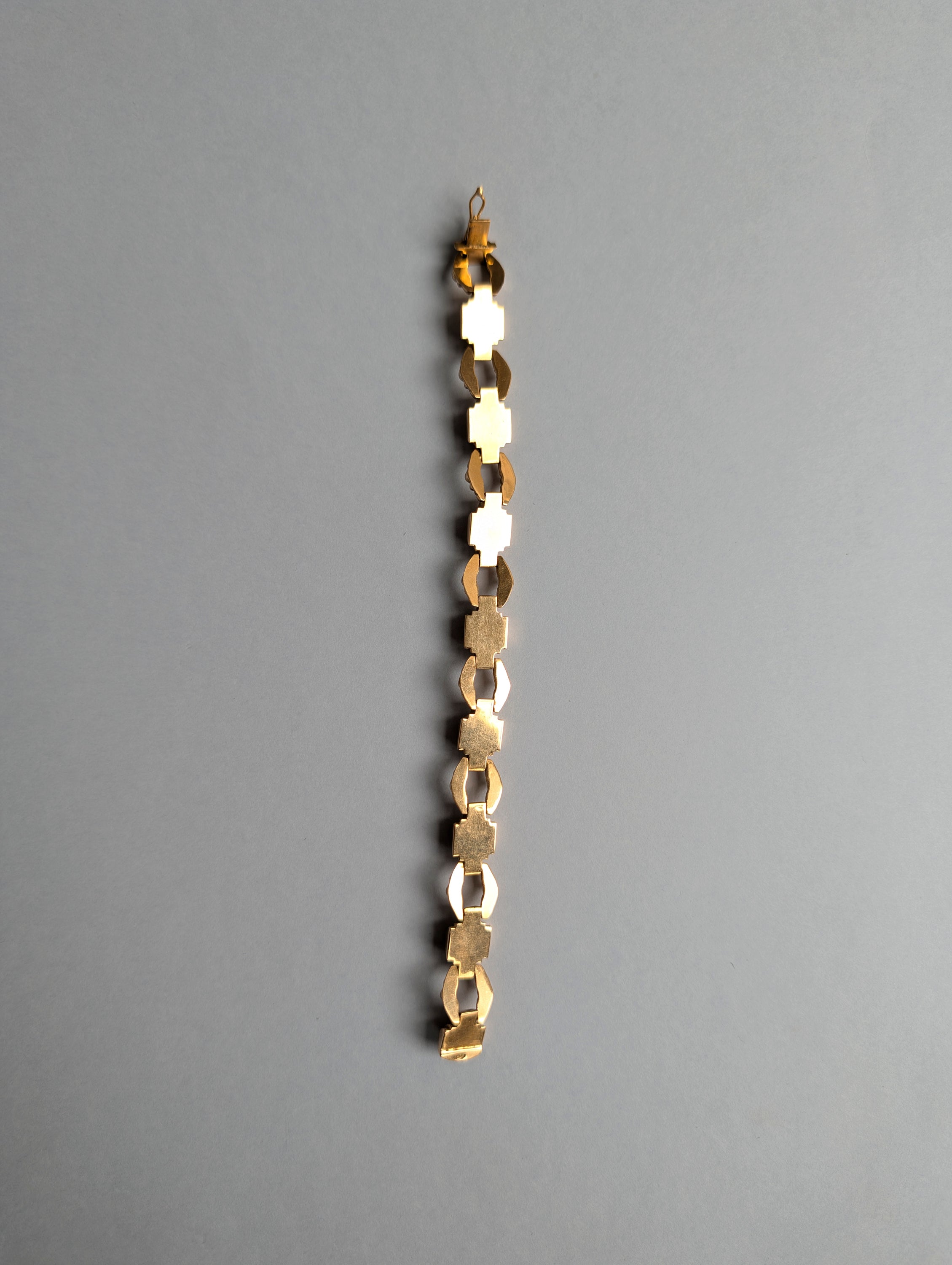 18ct Mid Century Tank Bracelet