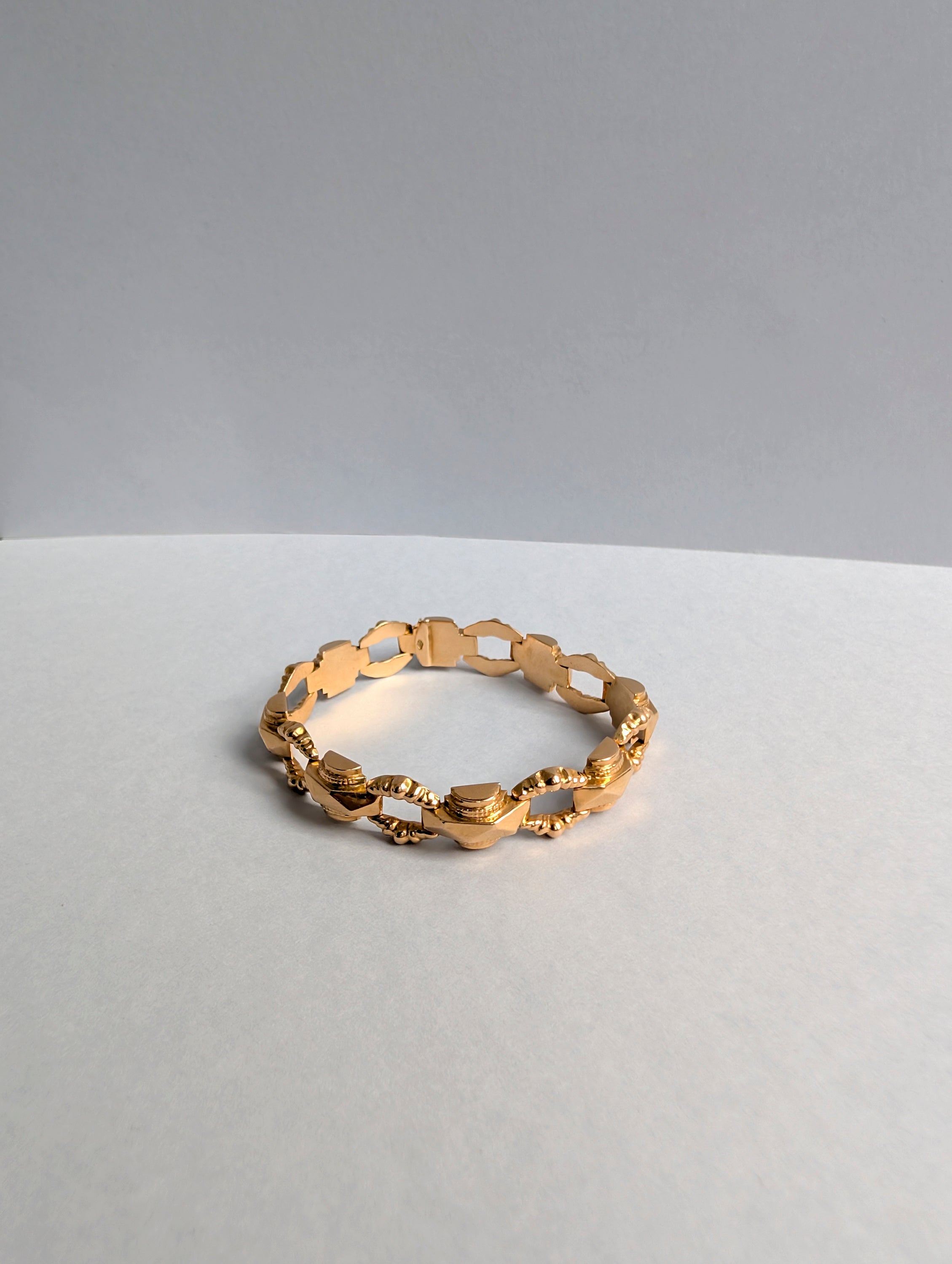 18ct Mid Century Tank Bracelet