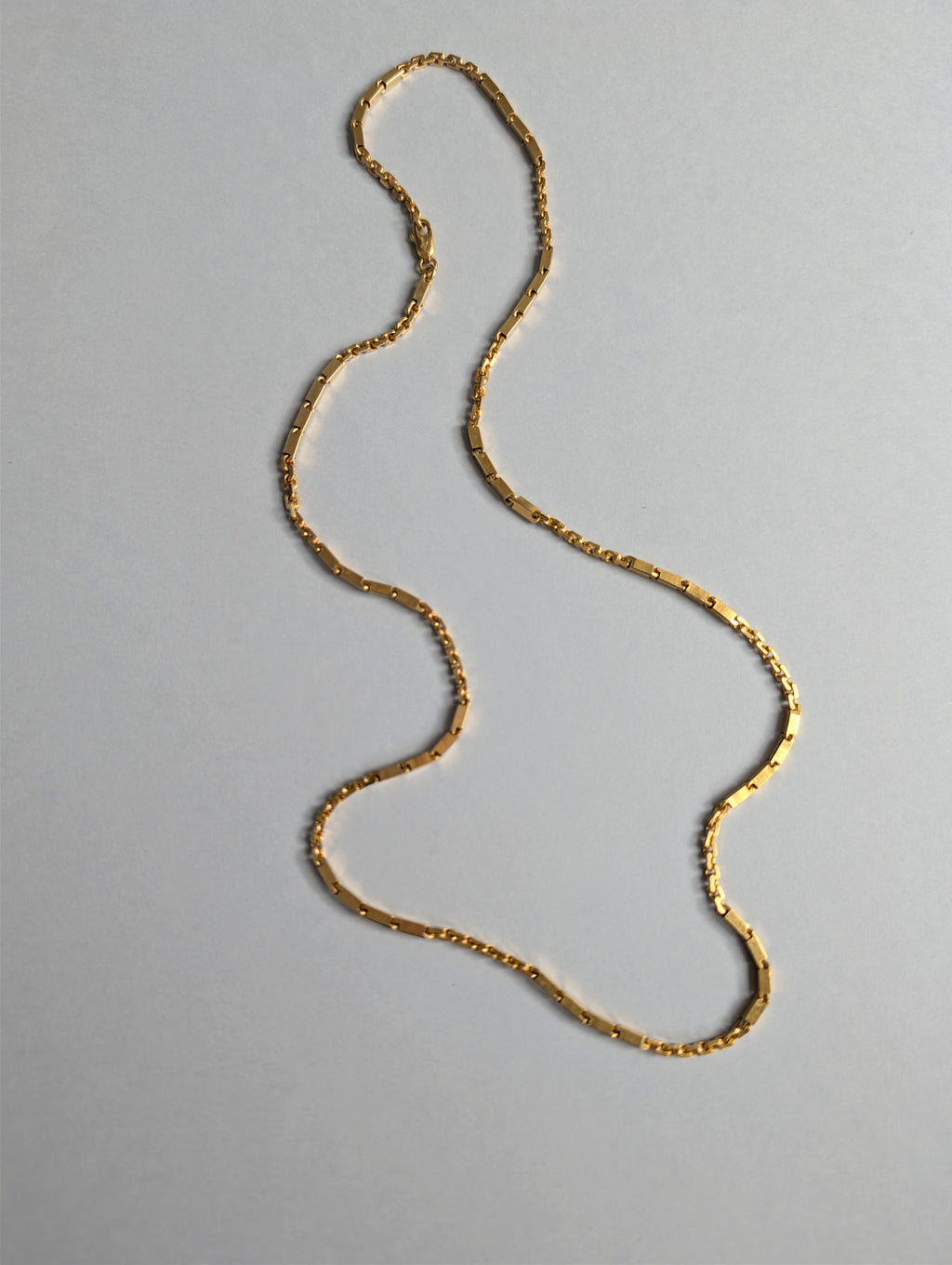 18ct Alternating Geometric Chain