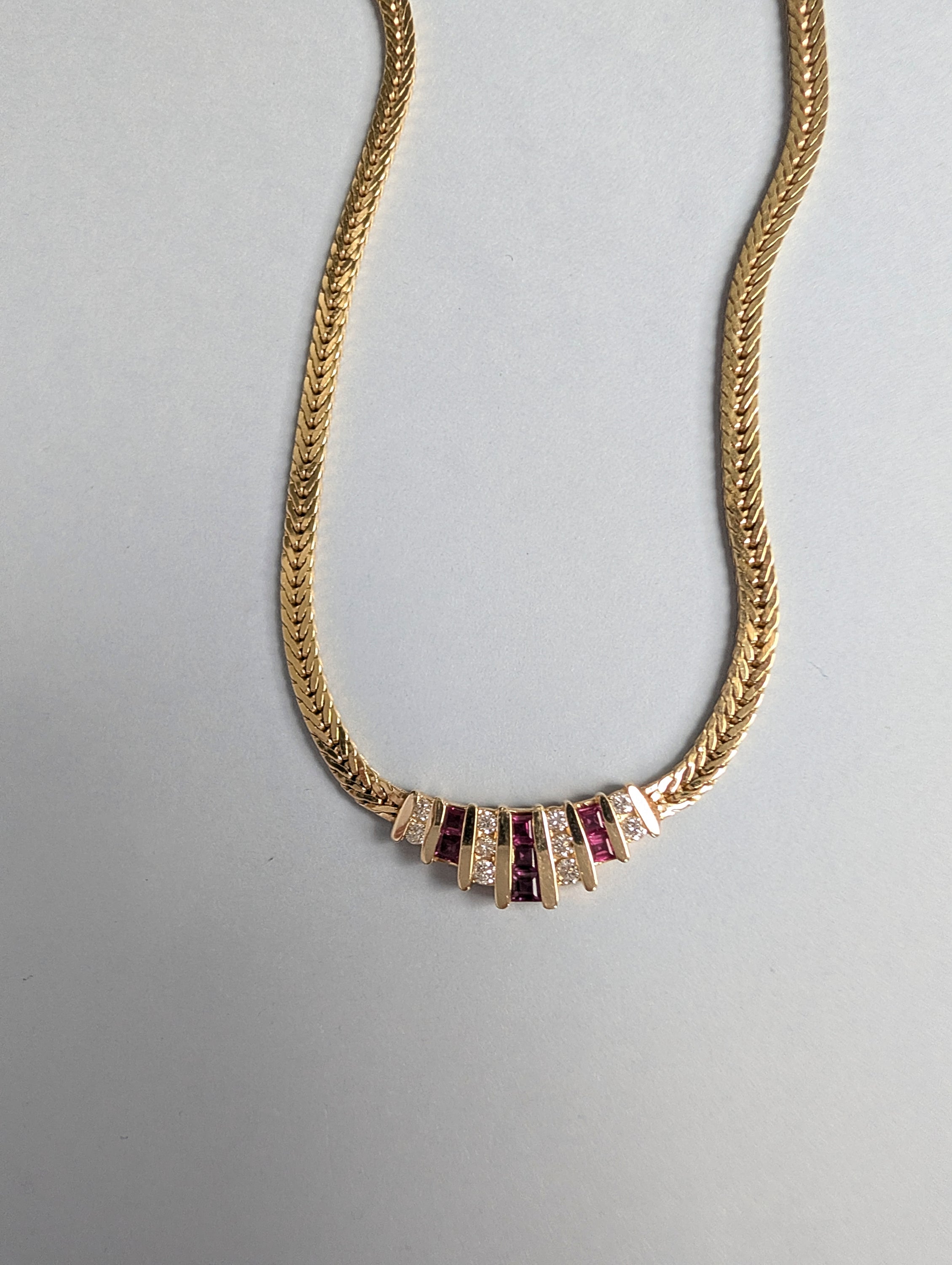 Ruby and Diamond Necklace
