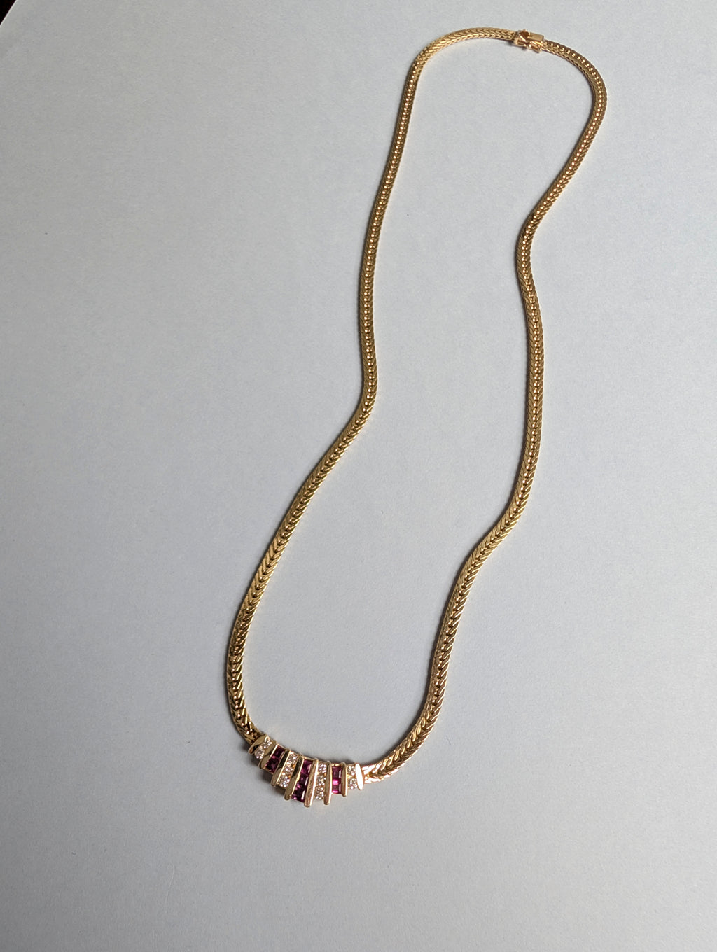 Ruby and Diamond Necklace