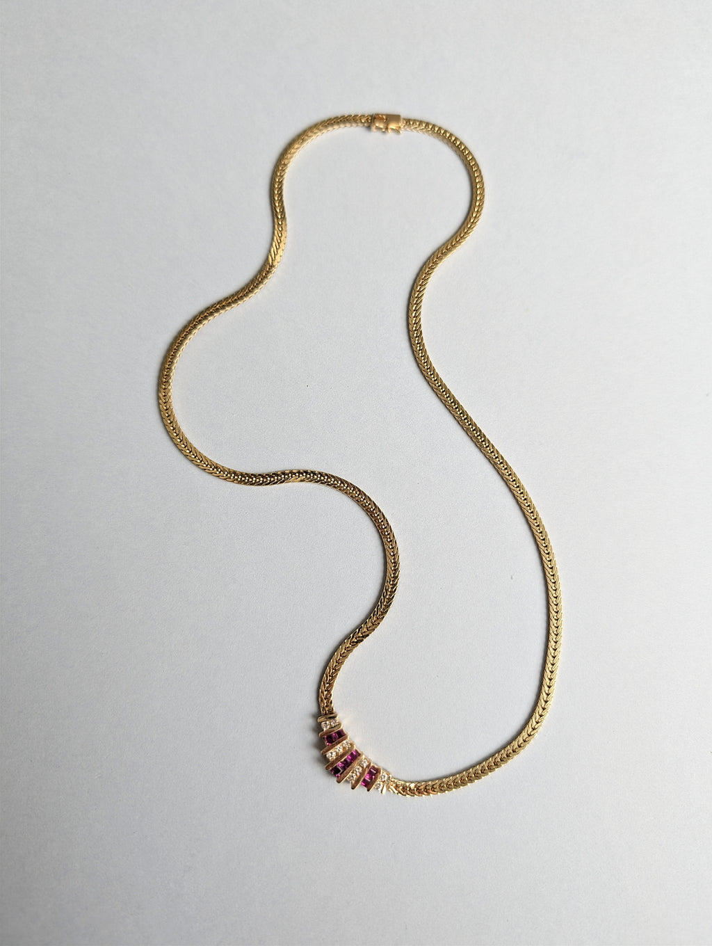 Ruby and Diamond Necklace