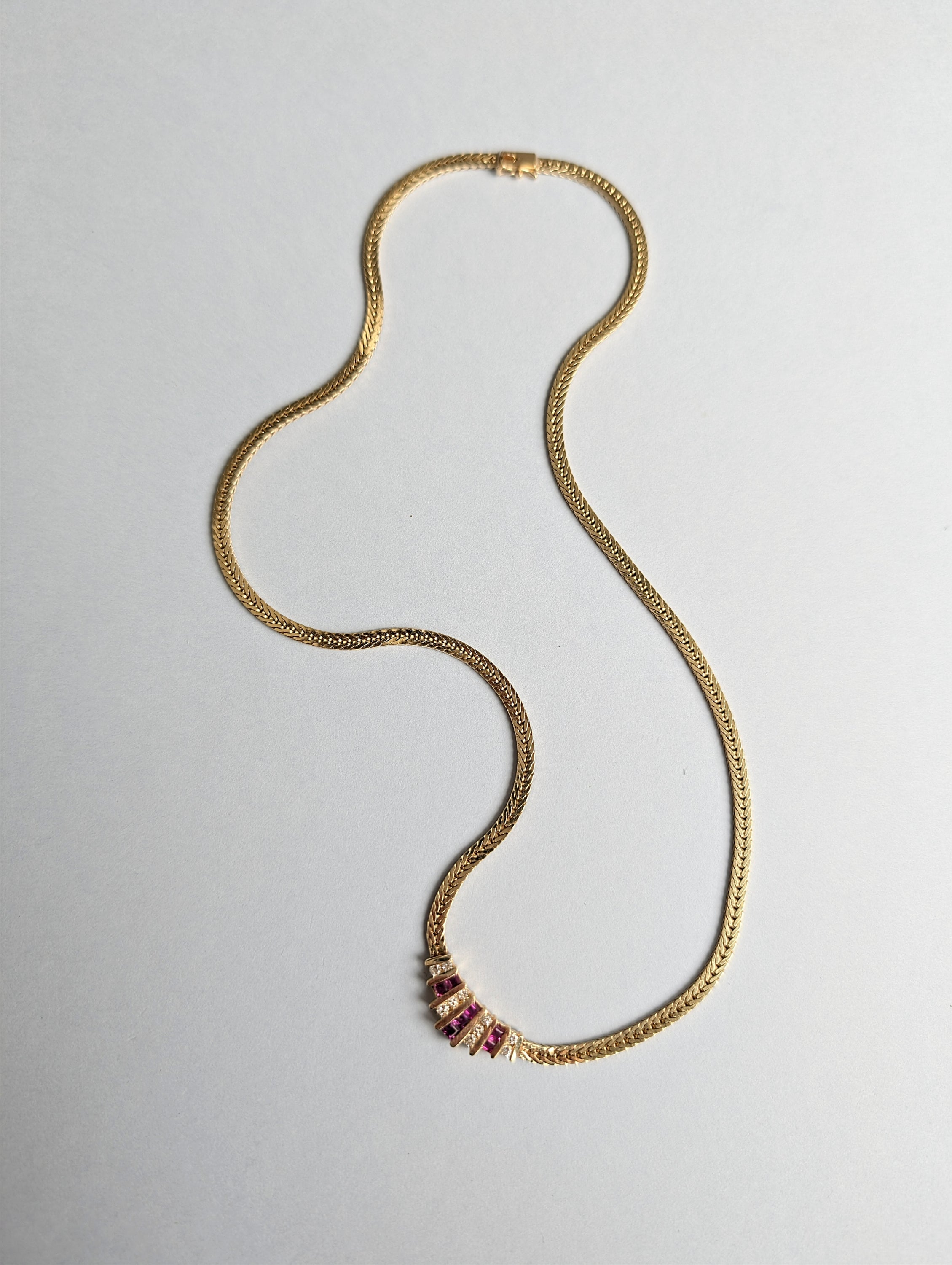 Ruby and Diamond Necklace