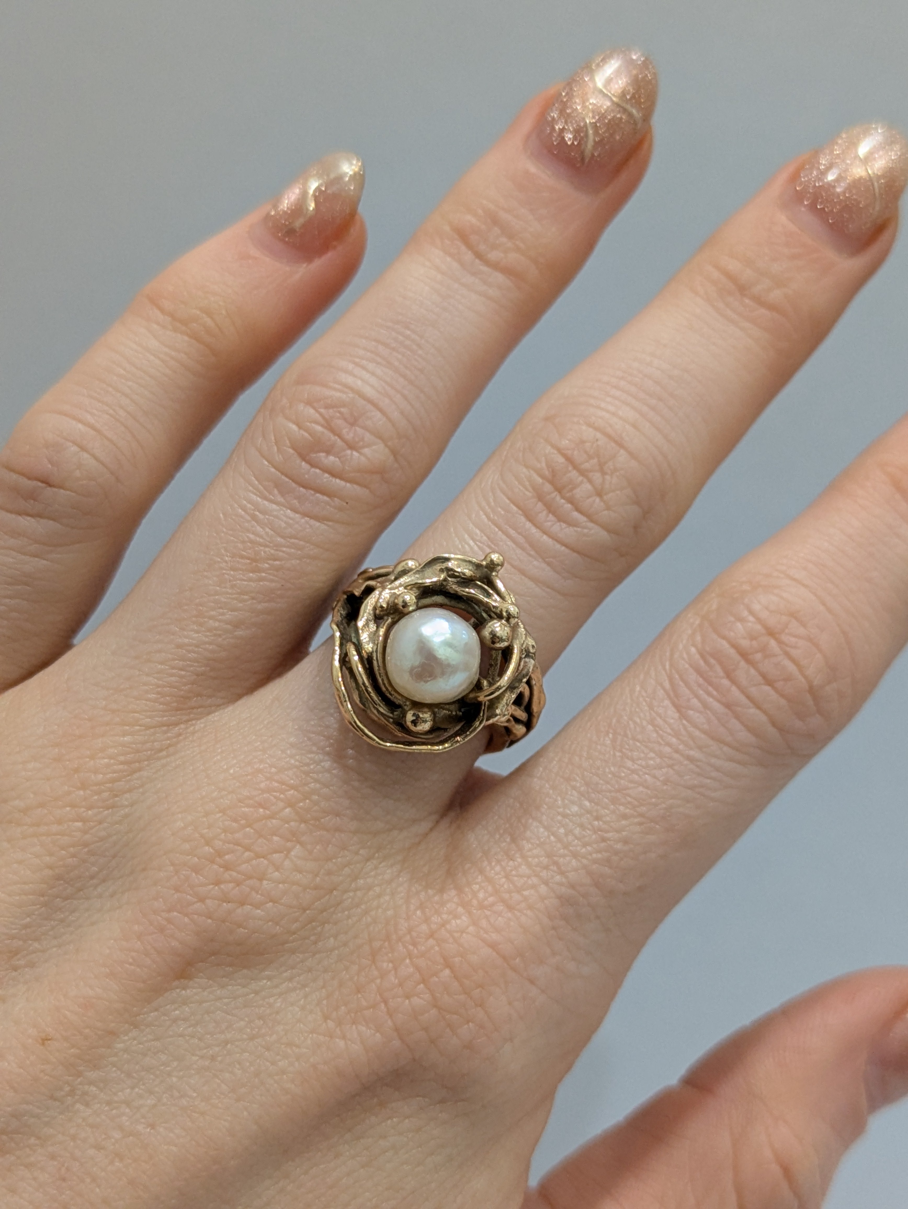 Baroque Pearl Ring