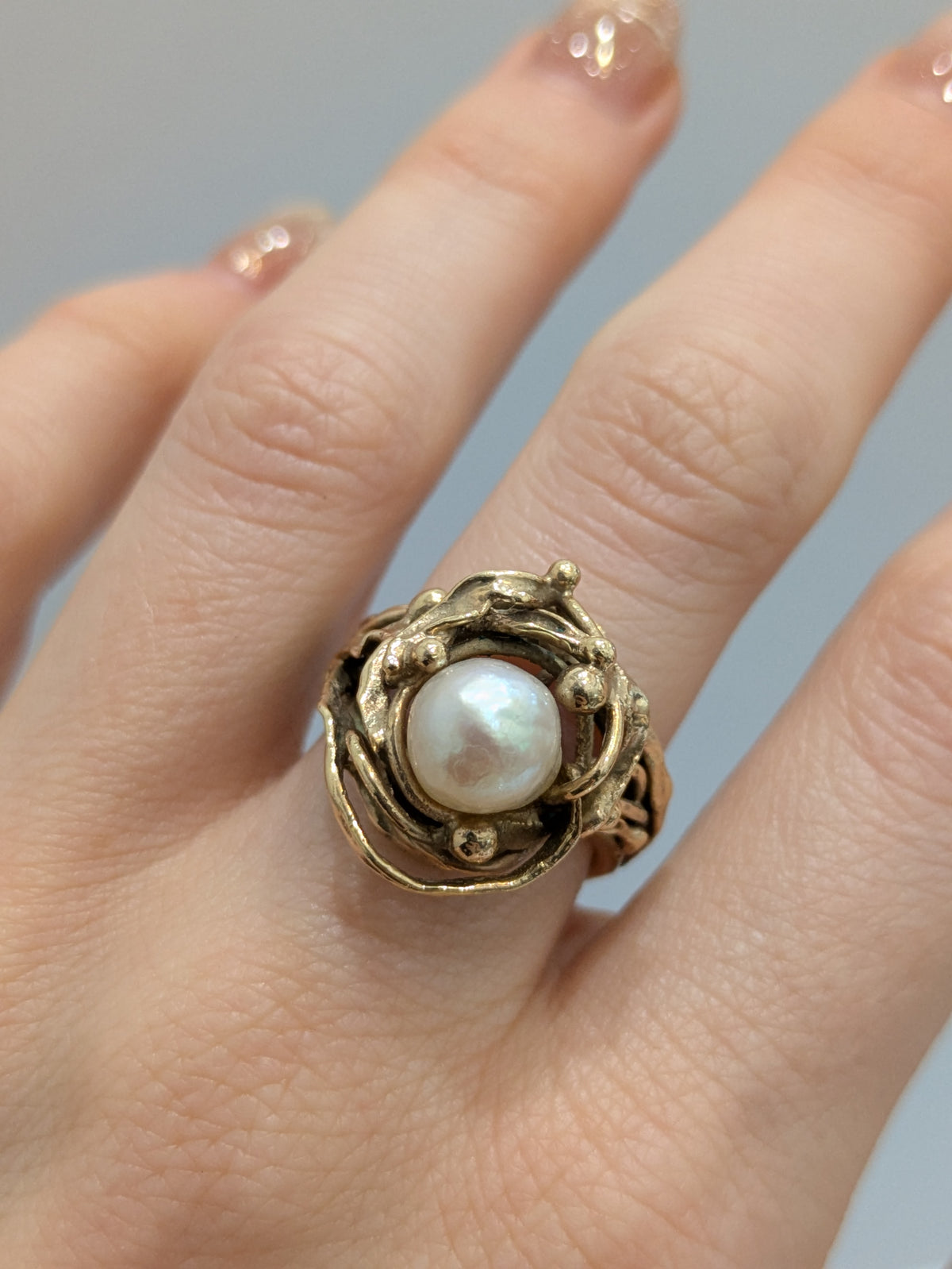 Baroque Pearl Ring