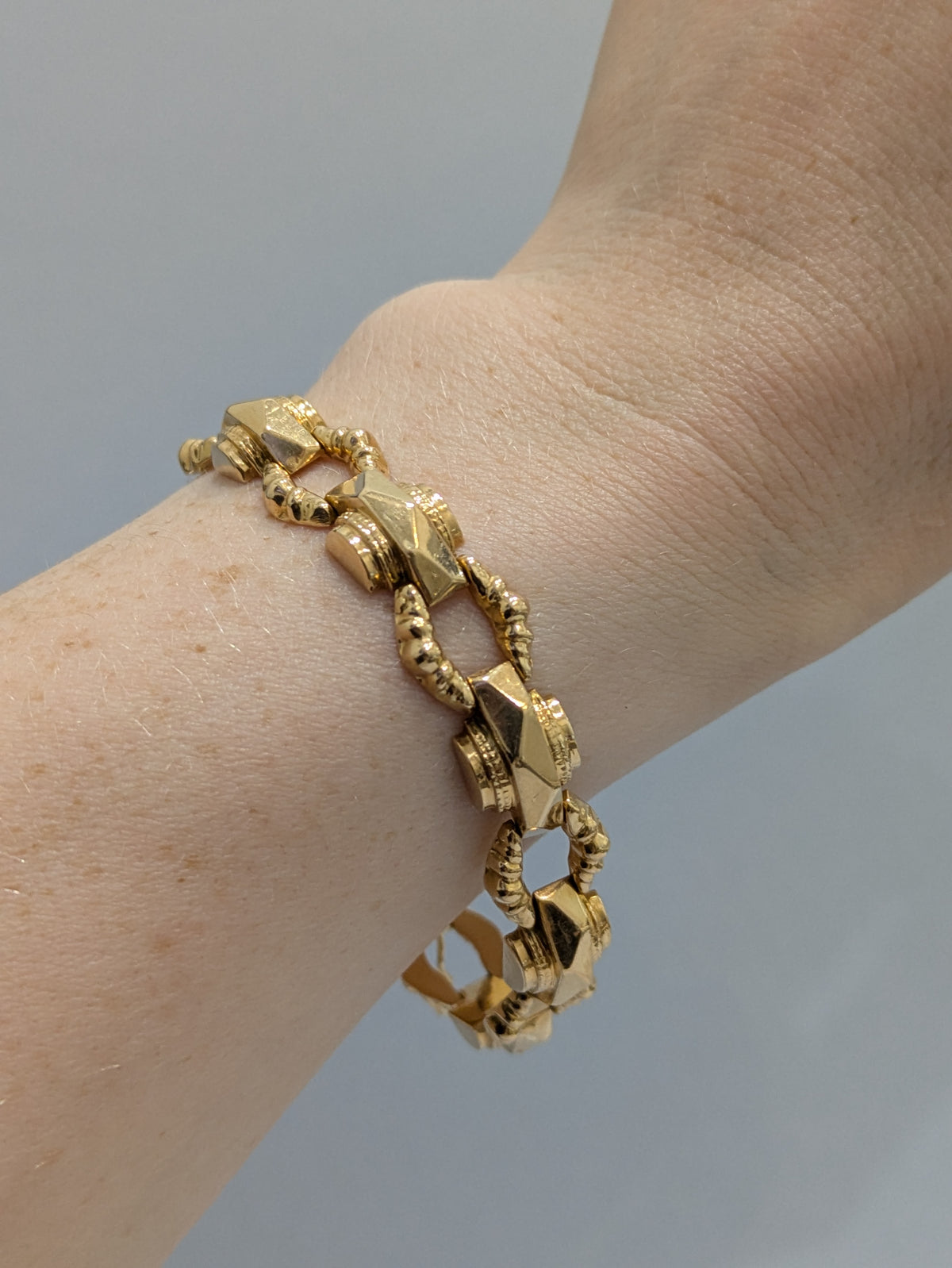 18ct Mid Century Tank Bracelet