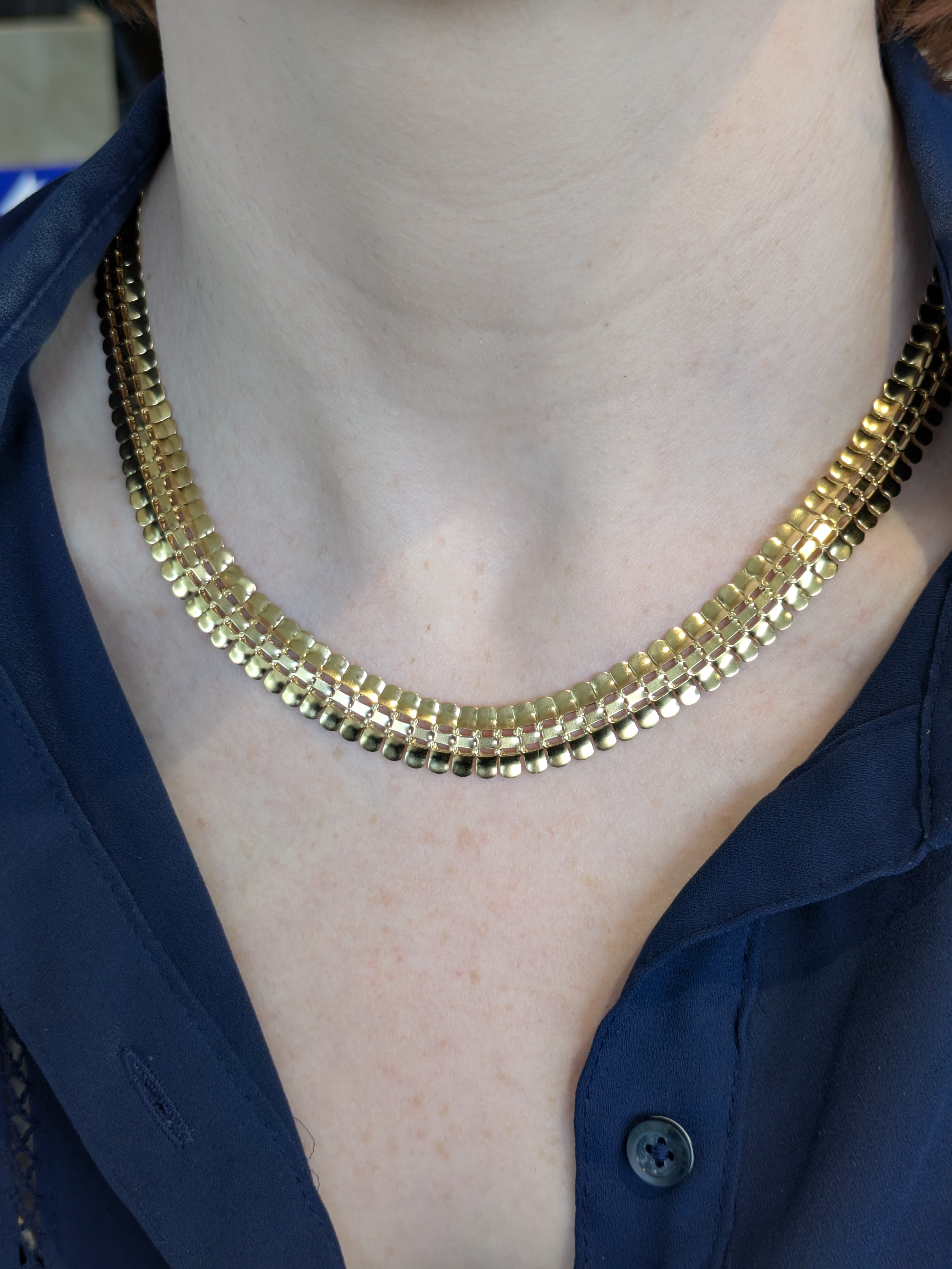 18ct Grecian Snake Necklace