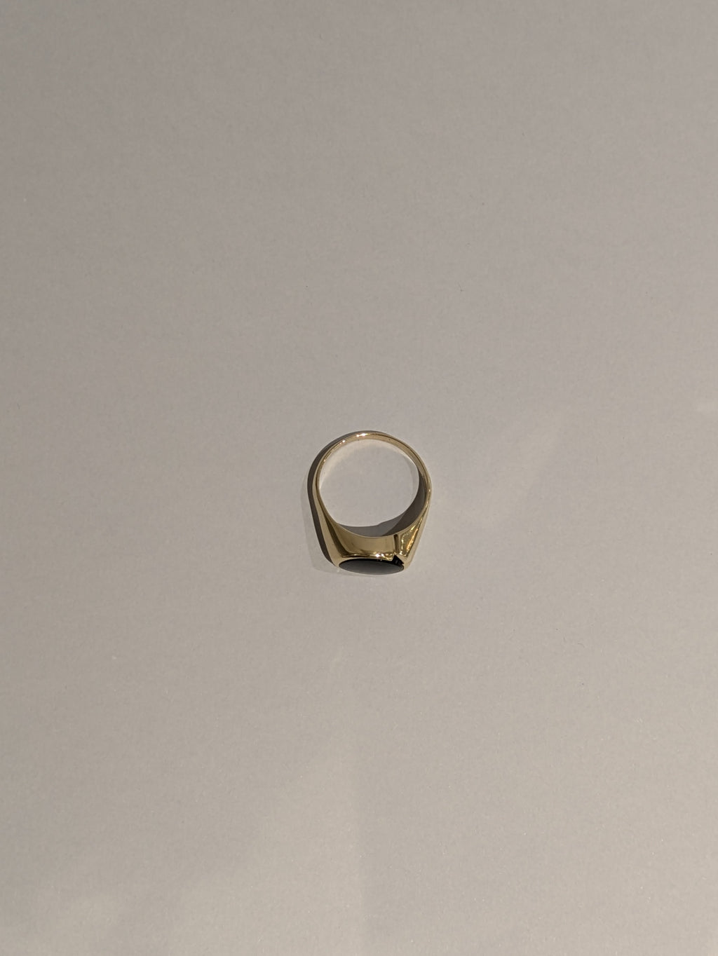 Men's Oval Onyx Signet