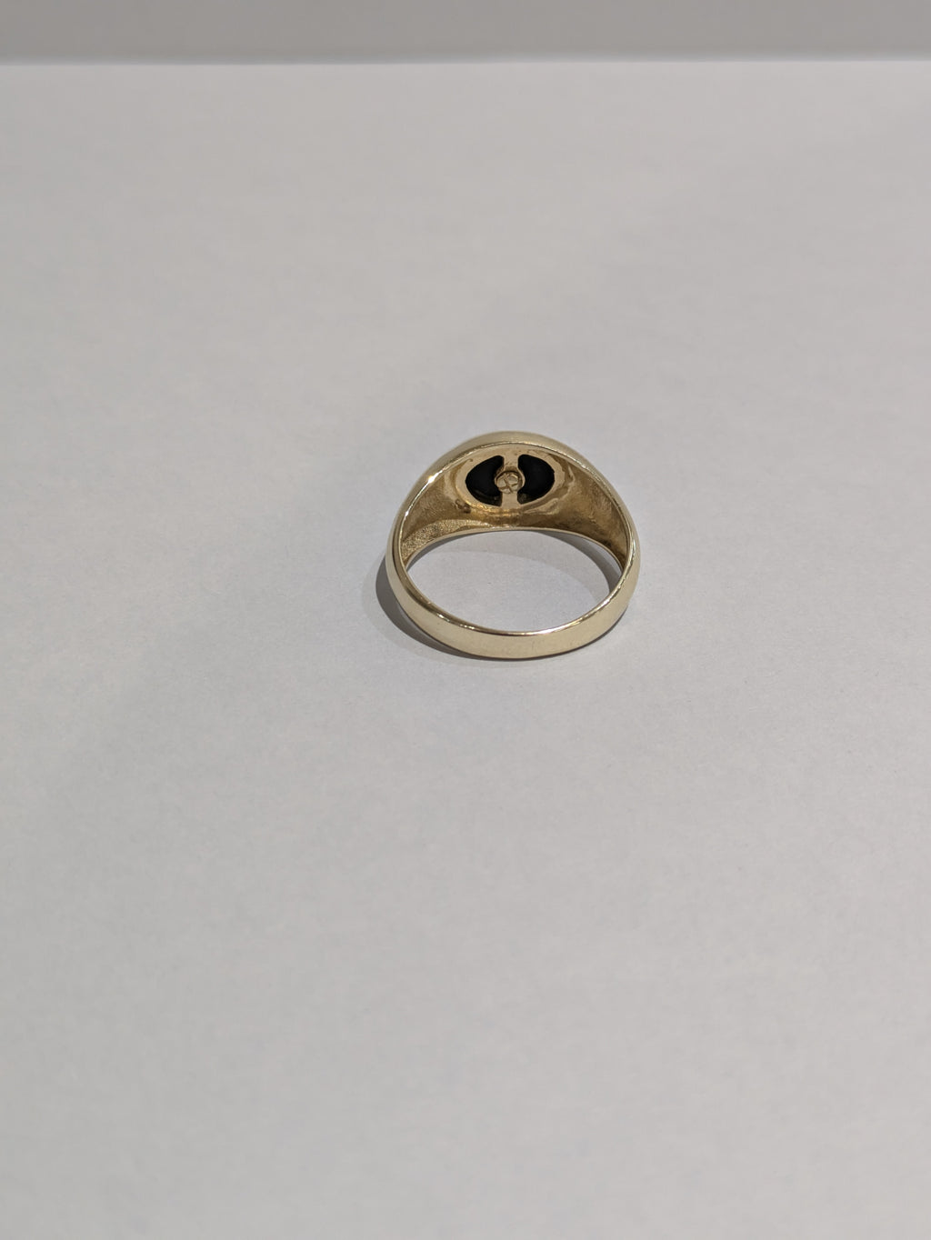 Men's Onyx and Diamond Signet