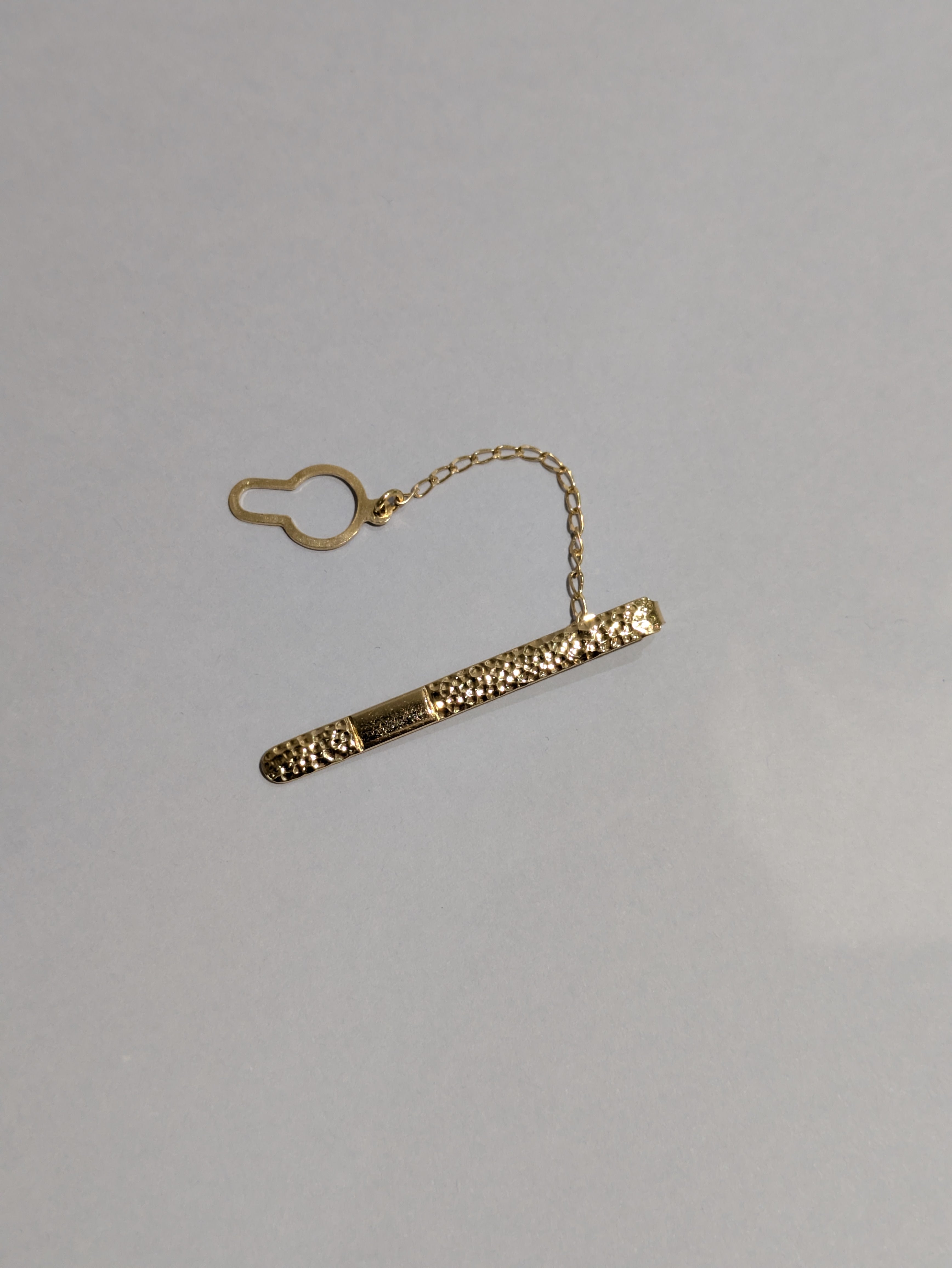 Engraved Gold Tie Pin