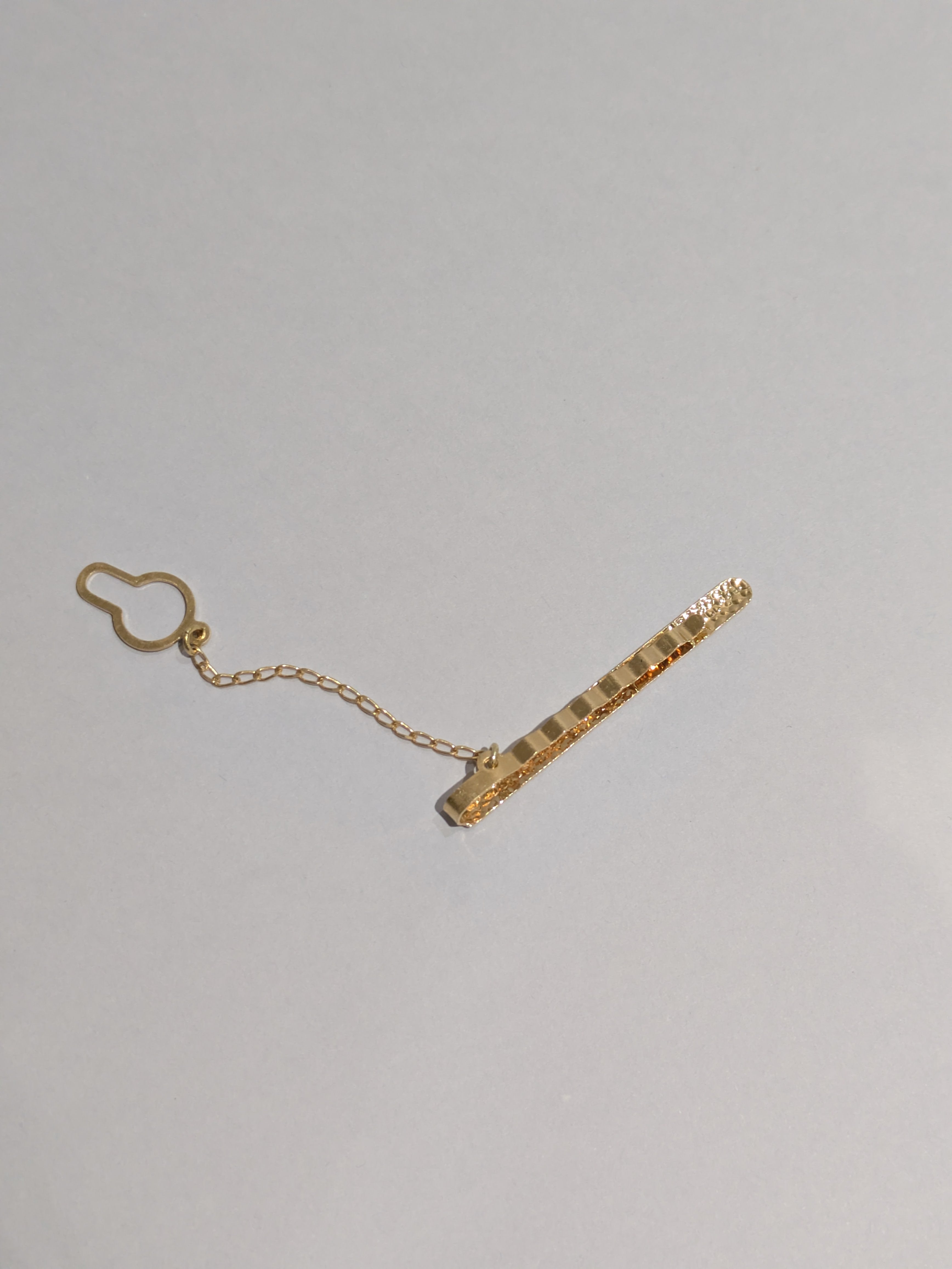 Engraved Gold Tie Pin