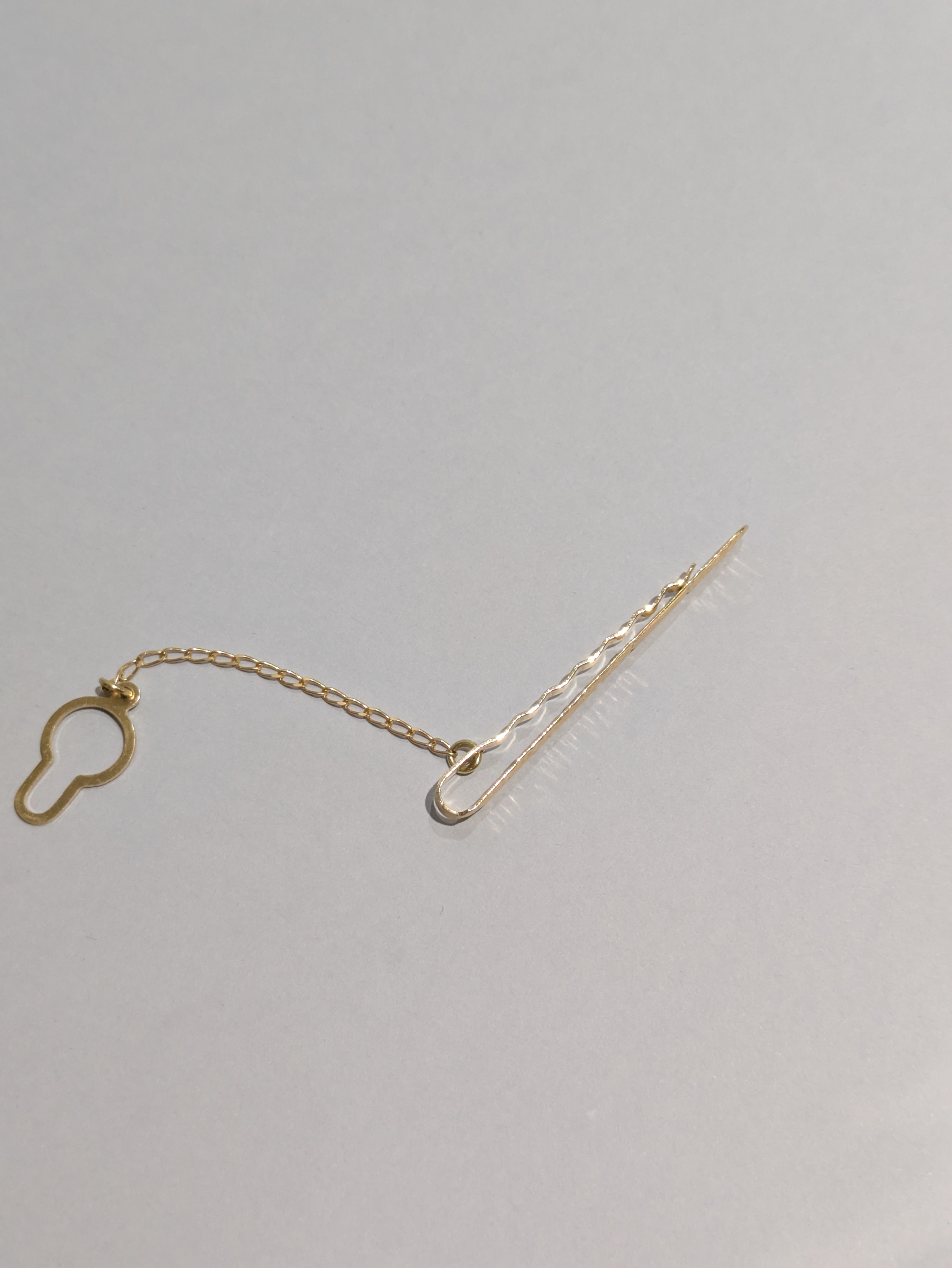 Engraved Gold Tie Pin