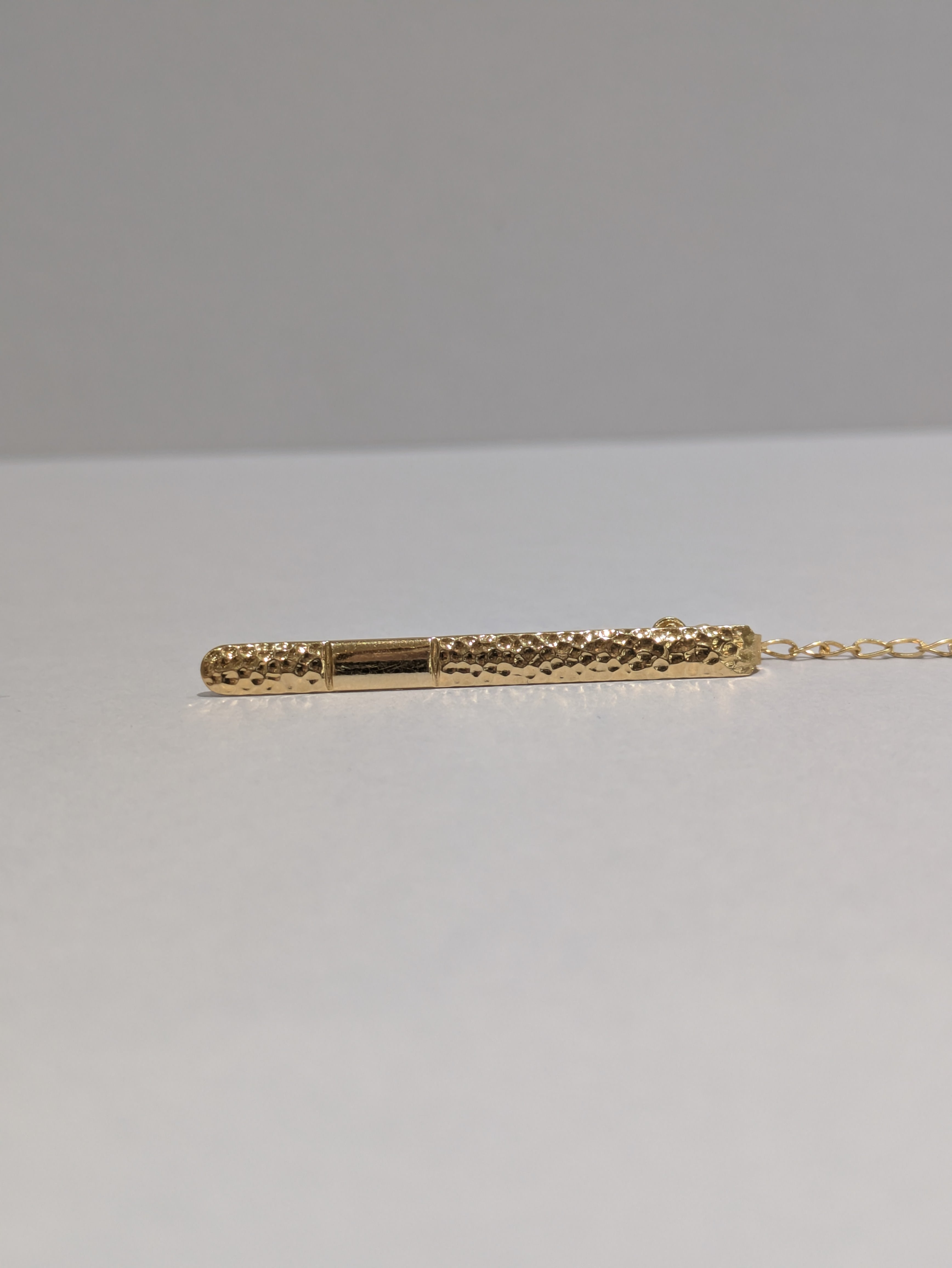 Engraved Gold Tie Pin