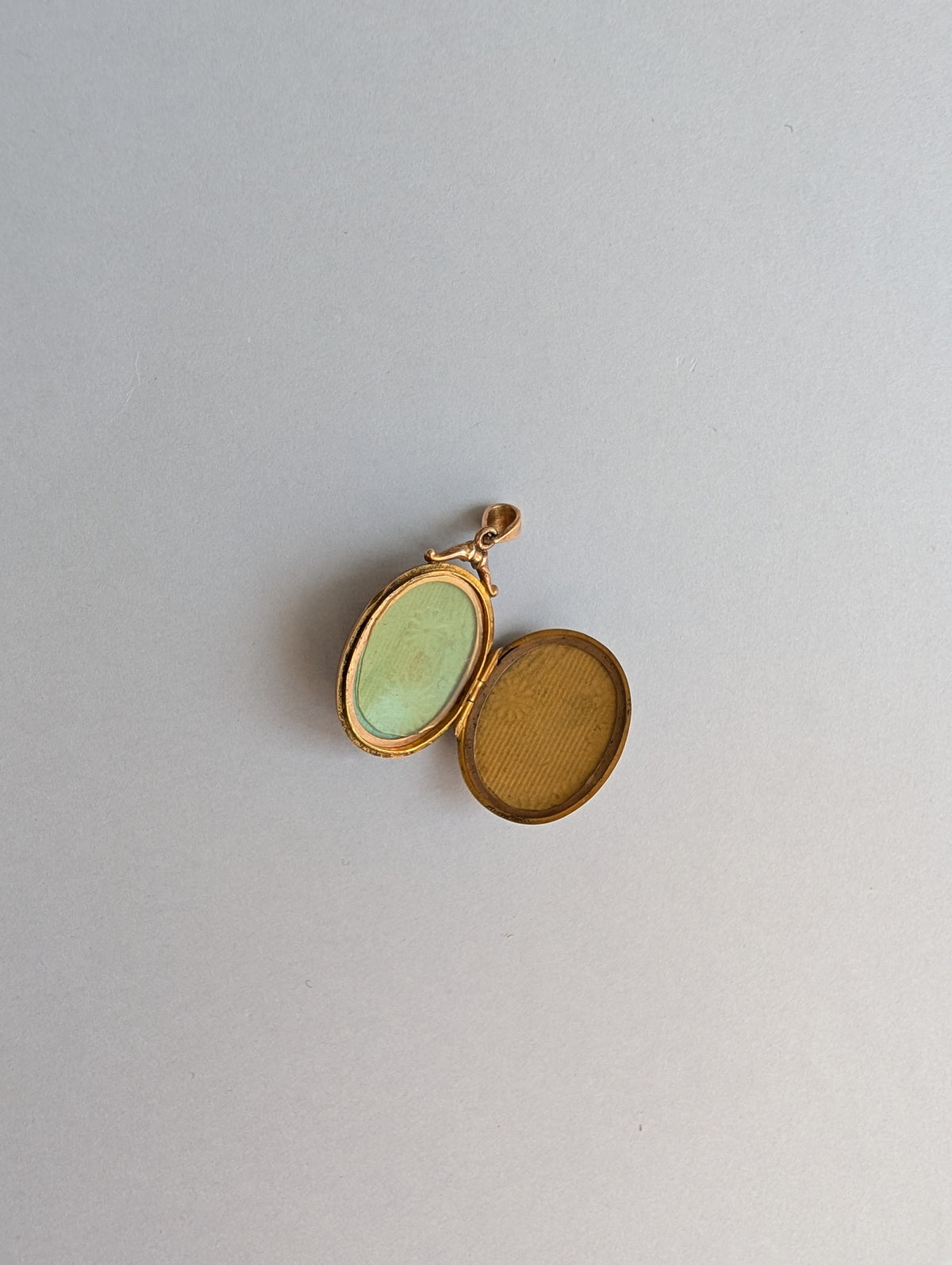 Rose Gold Locket with Gem Cluster