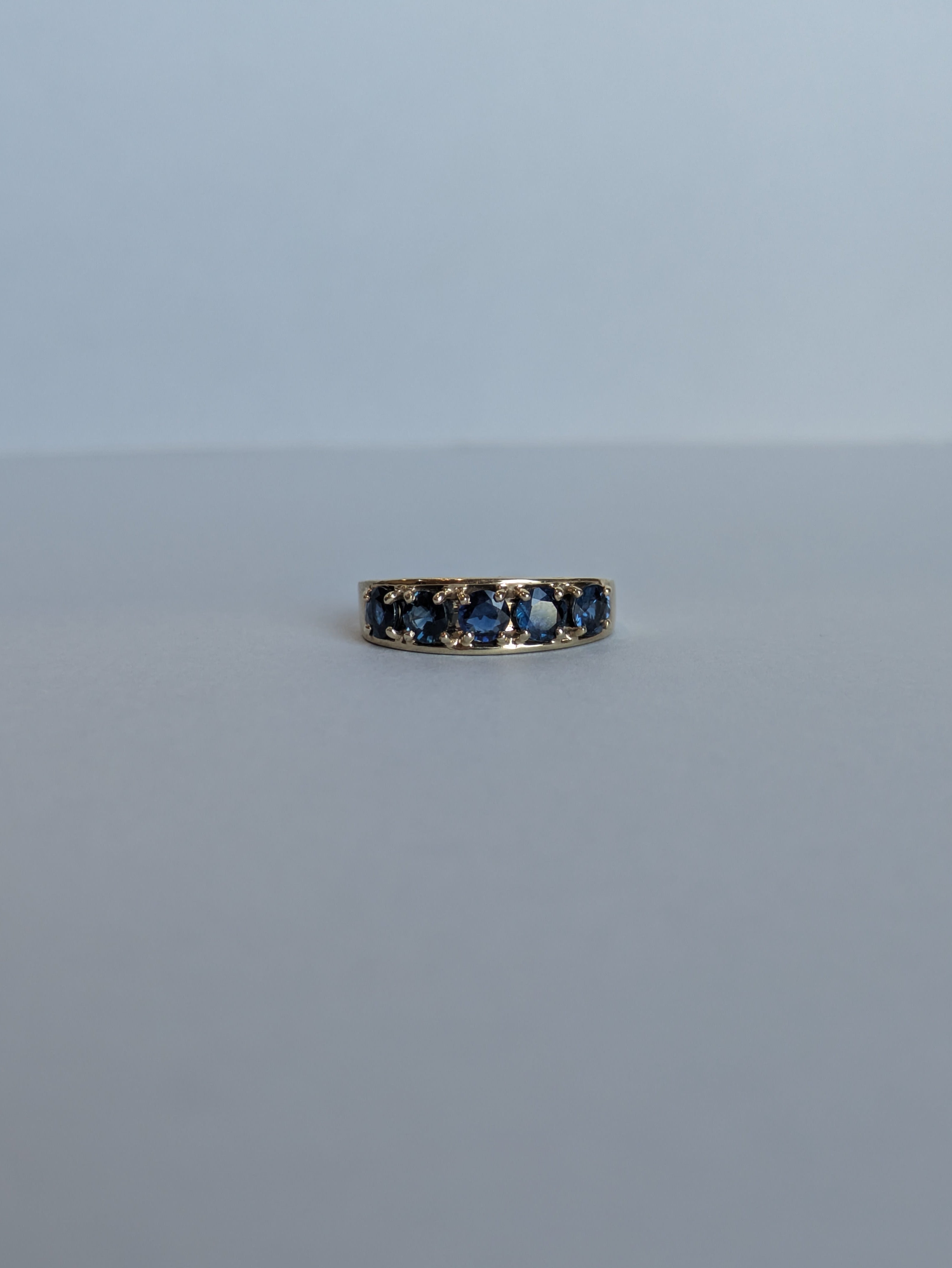 5-Across Sapphire Ring