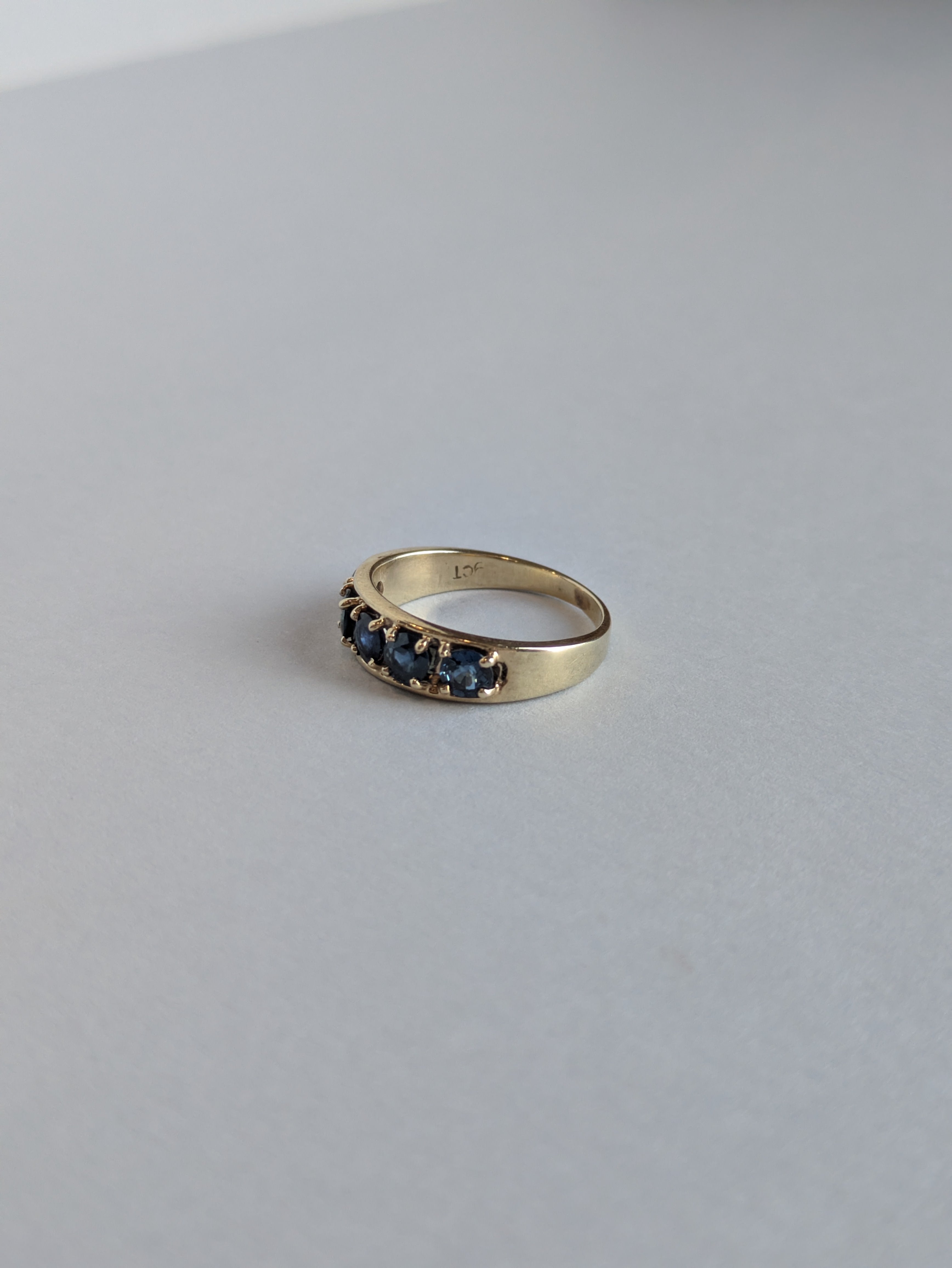 5-Across Sapphire Ring