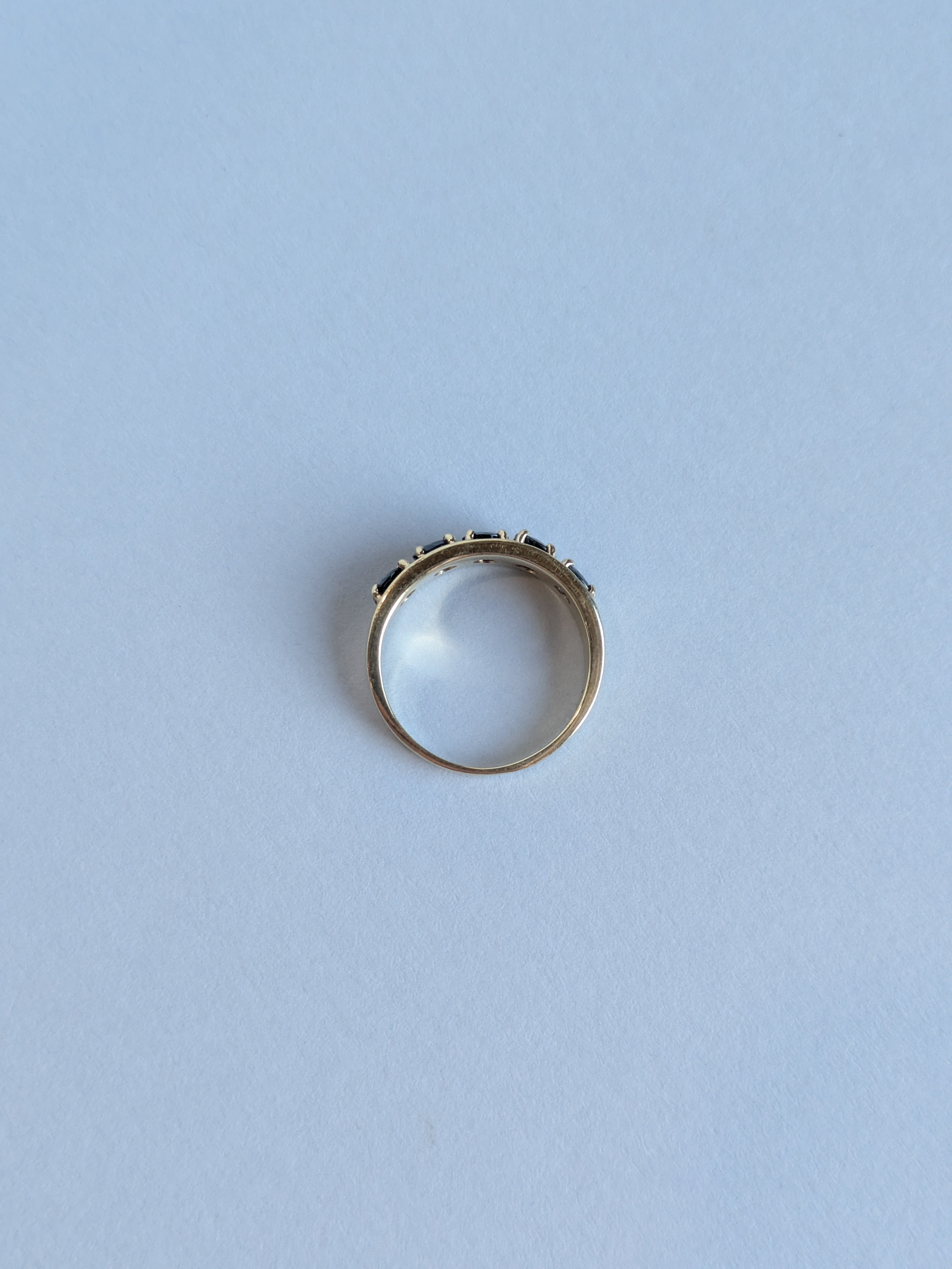 5-Across Sapphire Ring