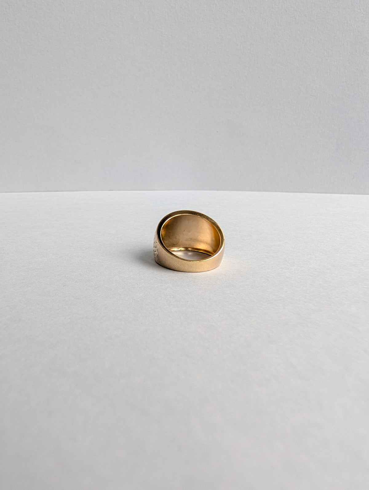 Textured Gold Dome Ring