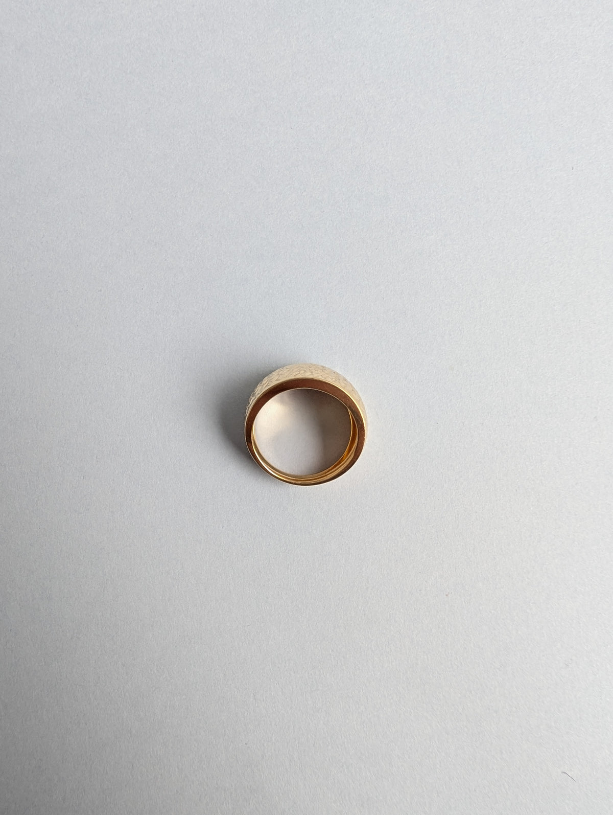 Textured Gold Dome Ring